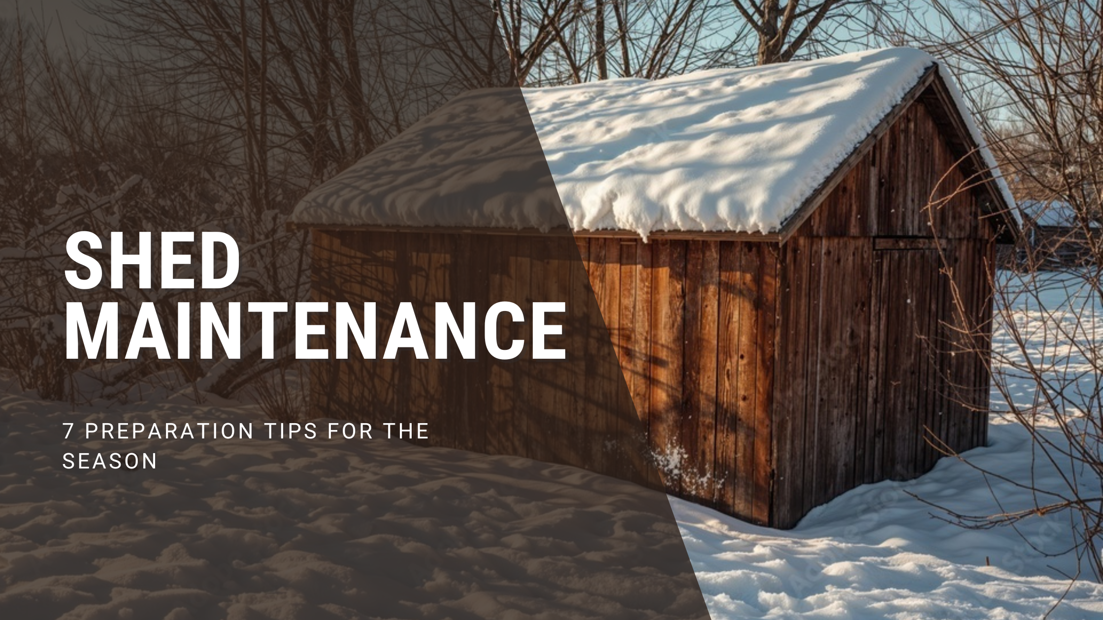 Shed Maintenance in Winter: 7 Must-Do Tasks for Cold Weather