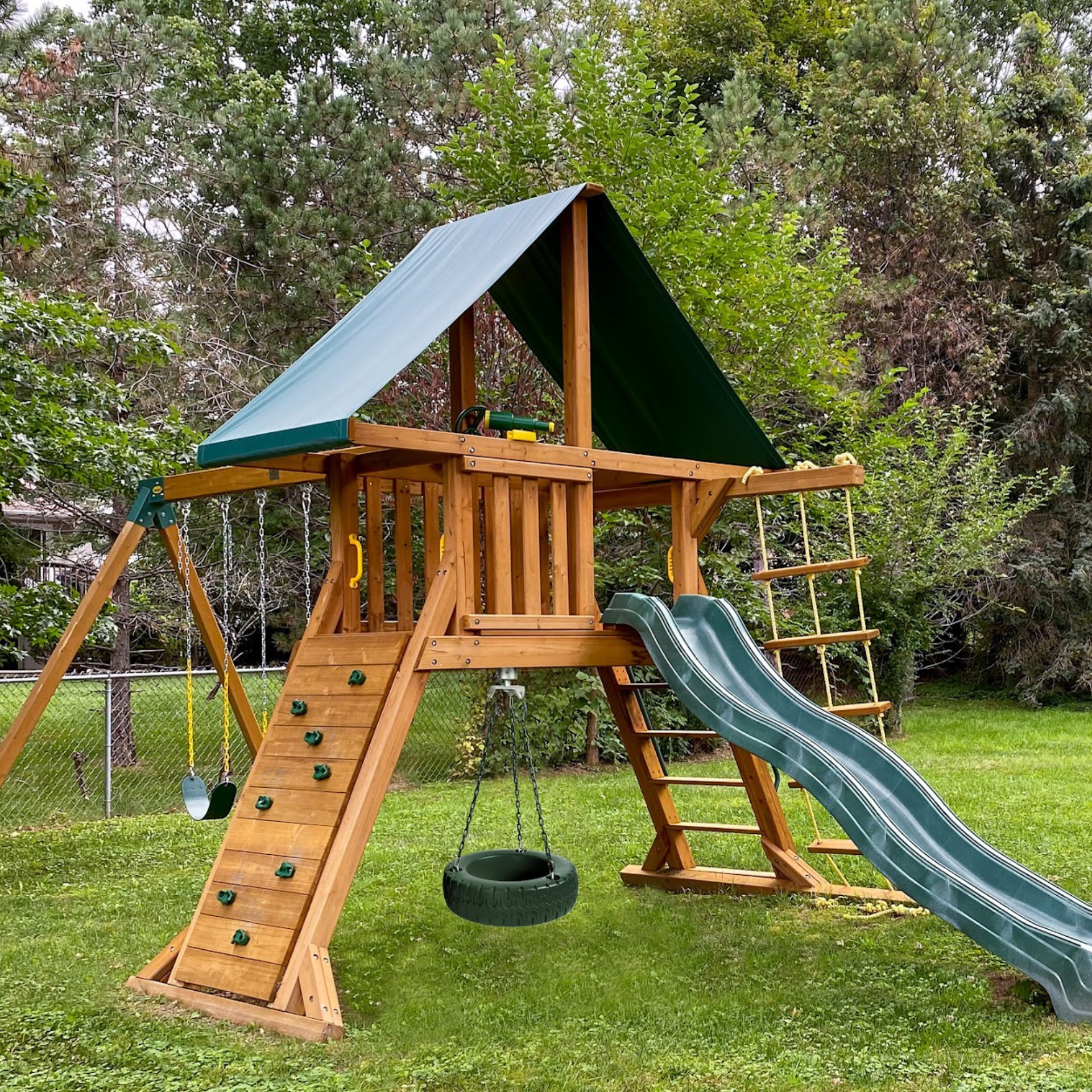 Tire Swing Playset Jungle Gym