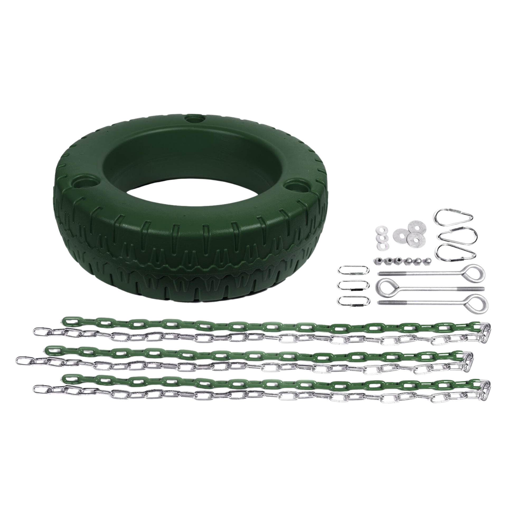 25"W x 7"H Tire Swing Kit Parts
