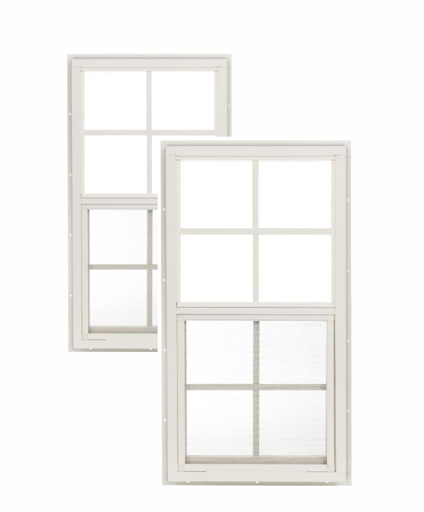 Apple Outdoor Supply 14x27 Shed Windows, J-Lap Sliding Windows with Te