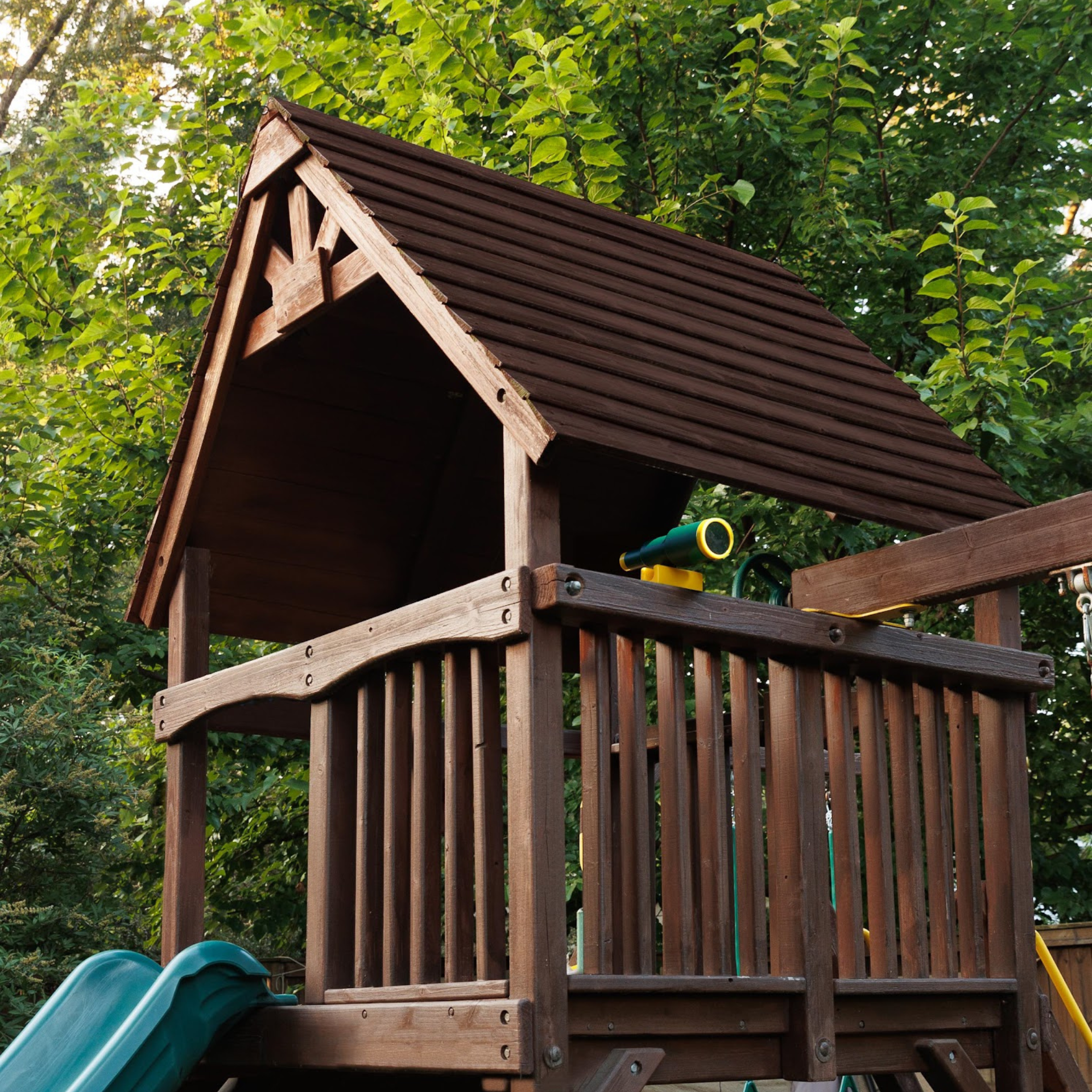 Play Set Telescope, Green & Yellow Playground