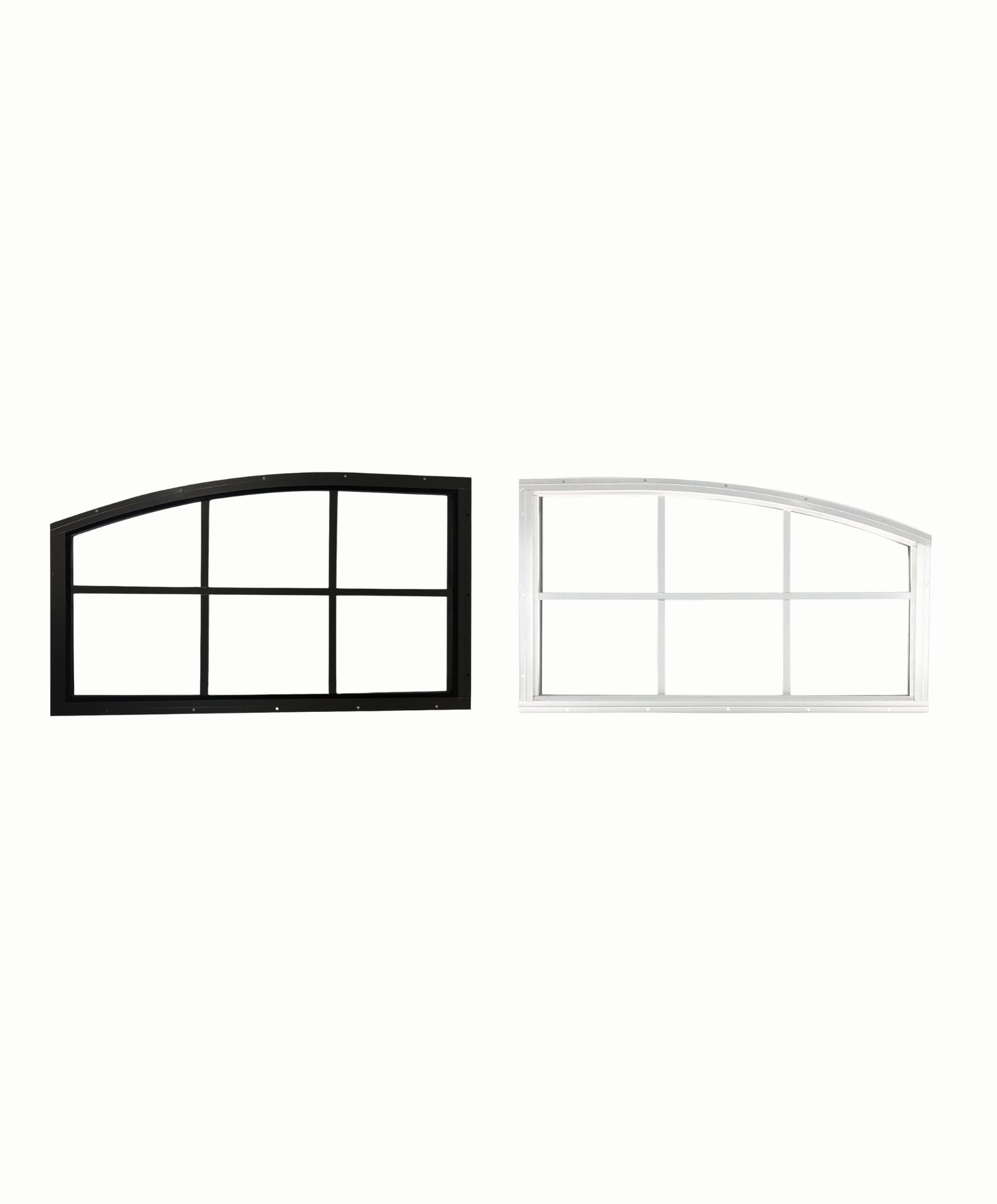 Quarter Arch Shed Window