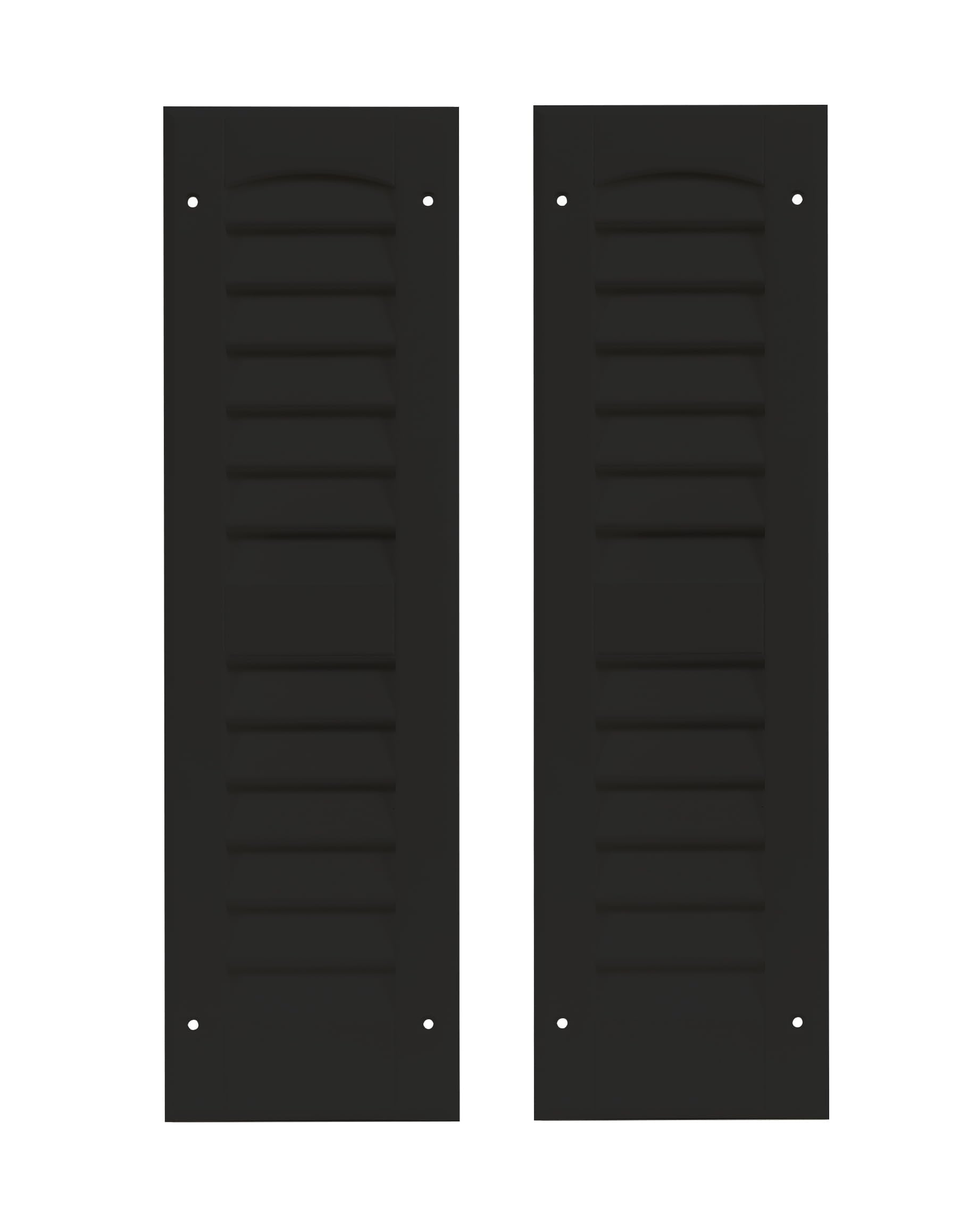 6" x 21" Louvered Shed Shutters, 1 Pair
