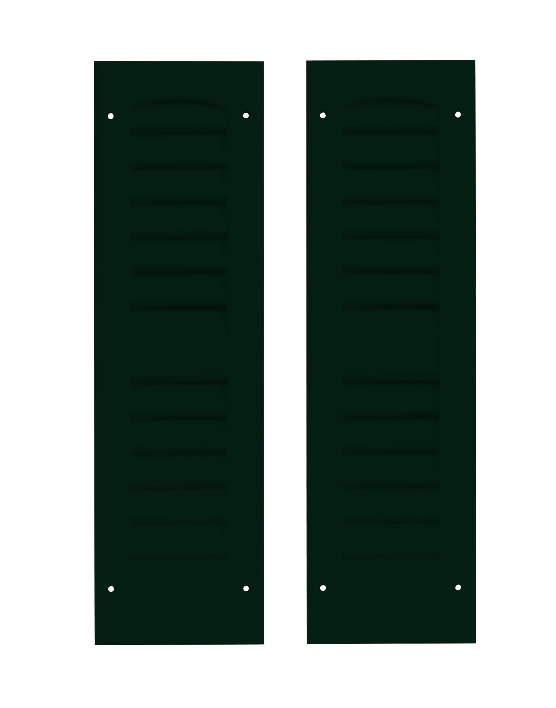 6" x 21" Louvered Shed Shutters, 1 Pair