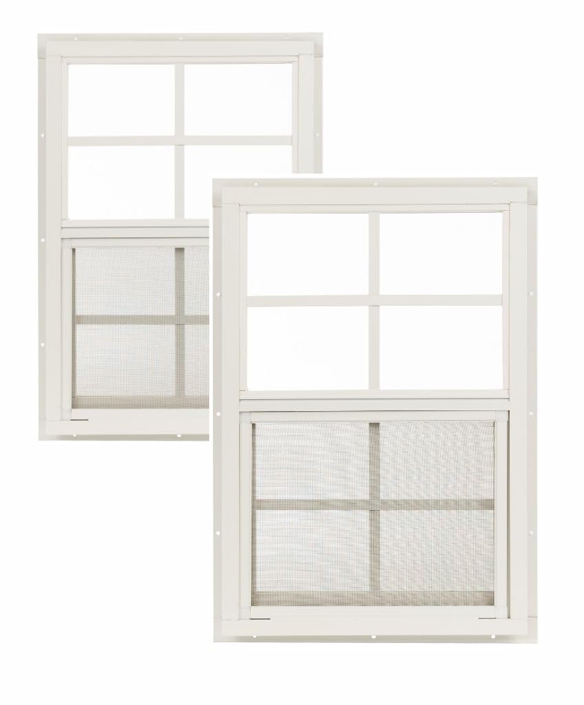 Apple Outdoor Supply 14x21 Shed Windows, J-Lap Sliding Windows with Te