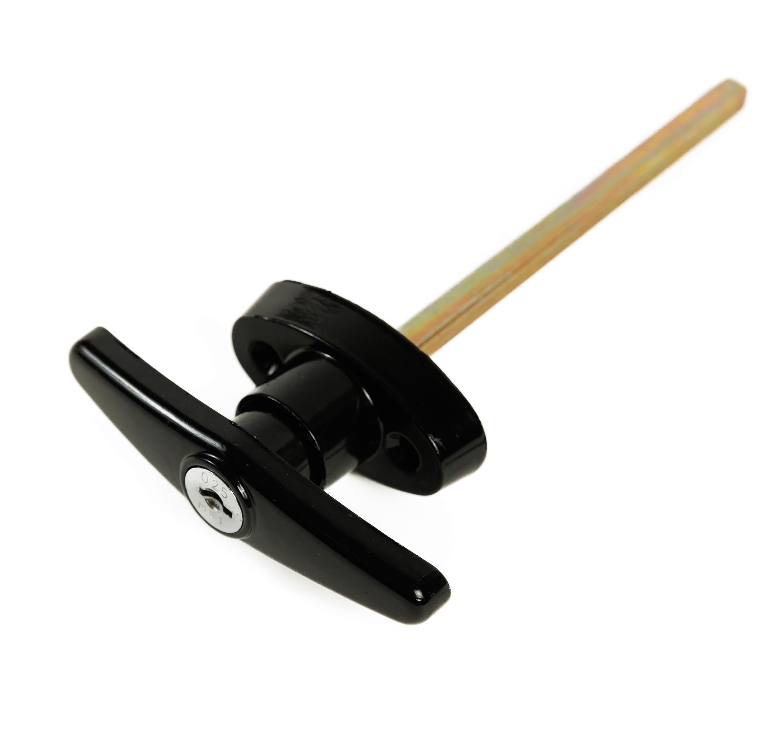 5-1/2" Black T-Handle Shed Door Lock Kit, 1-Pack