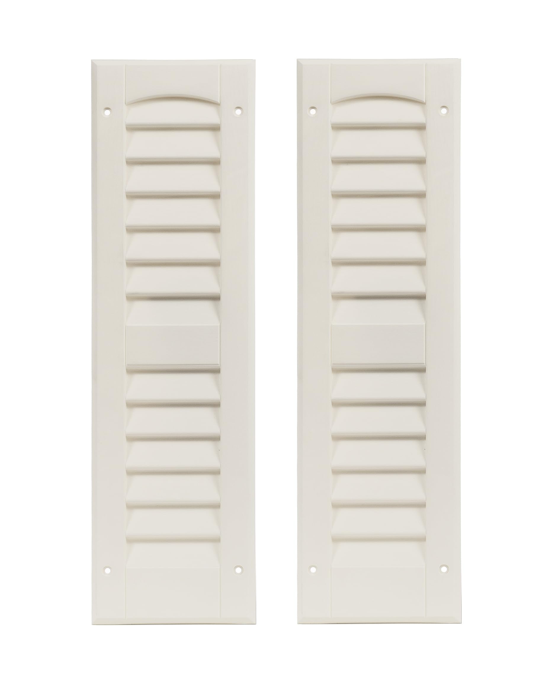 6" x 21" Louvered Shed Shutters, 1 Pair