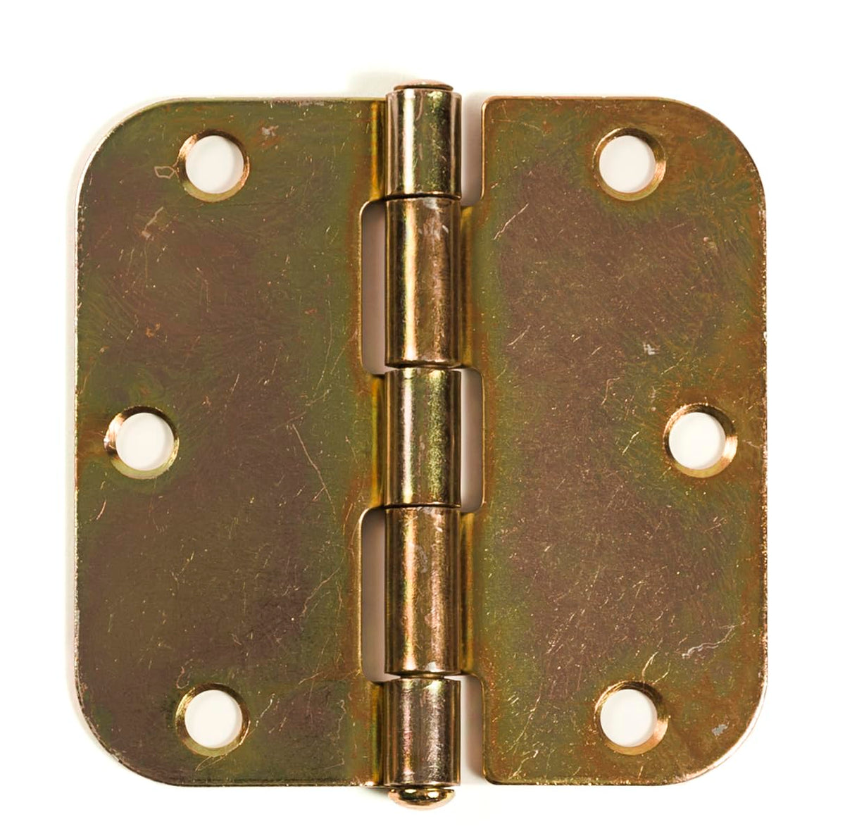 3-1/2" x 3-1/2" Rounded Butt Hinges, 6-Pack