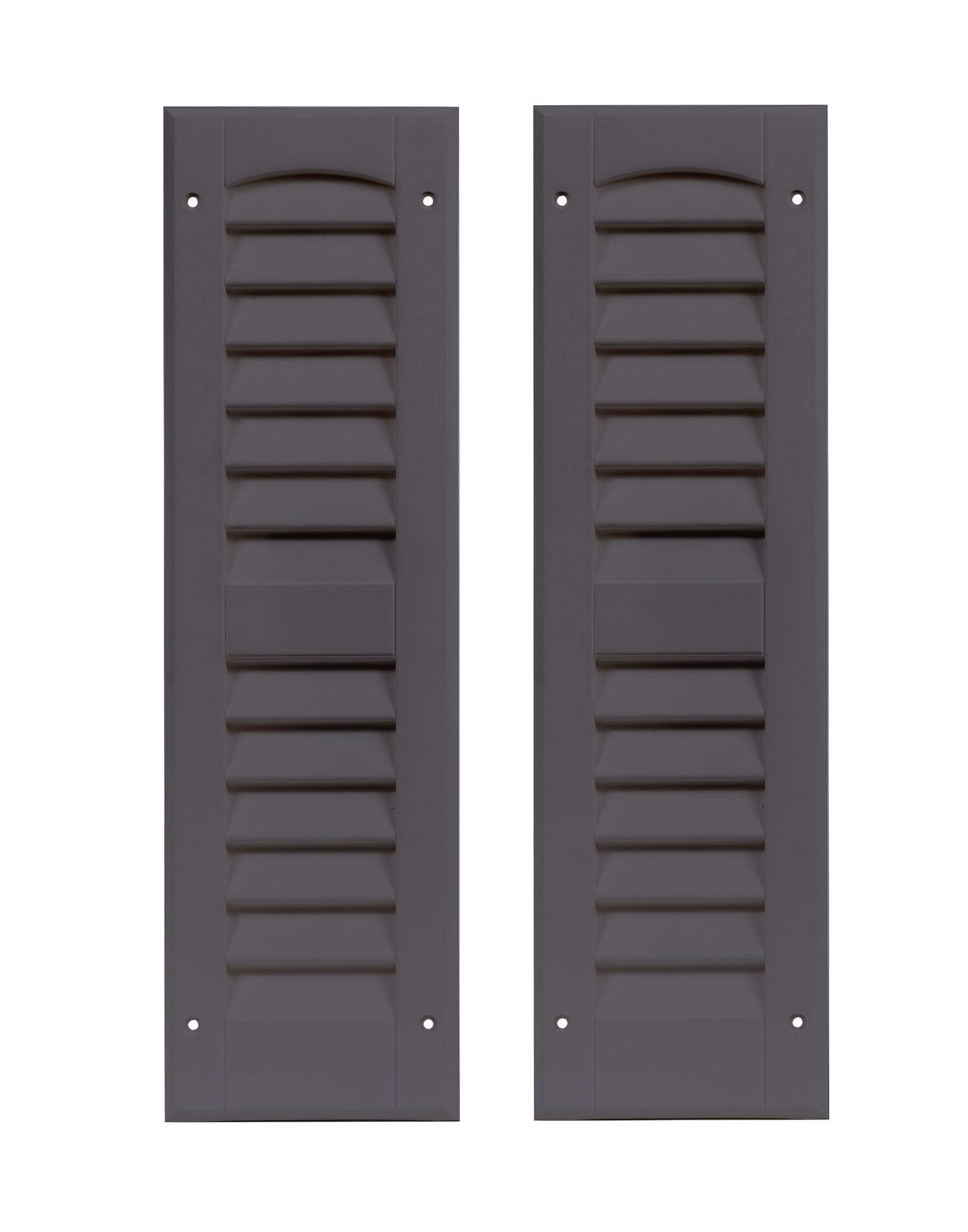 6" x 21" Louvered Shed Shutters, 1 Pair