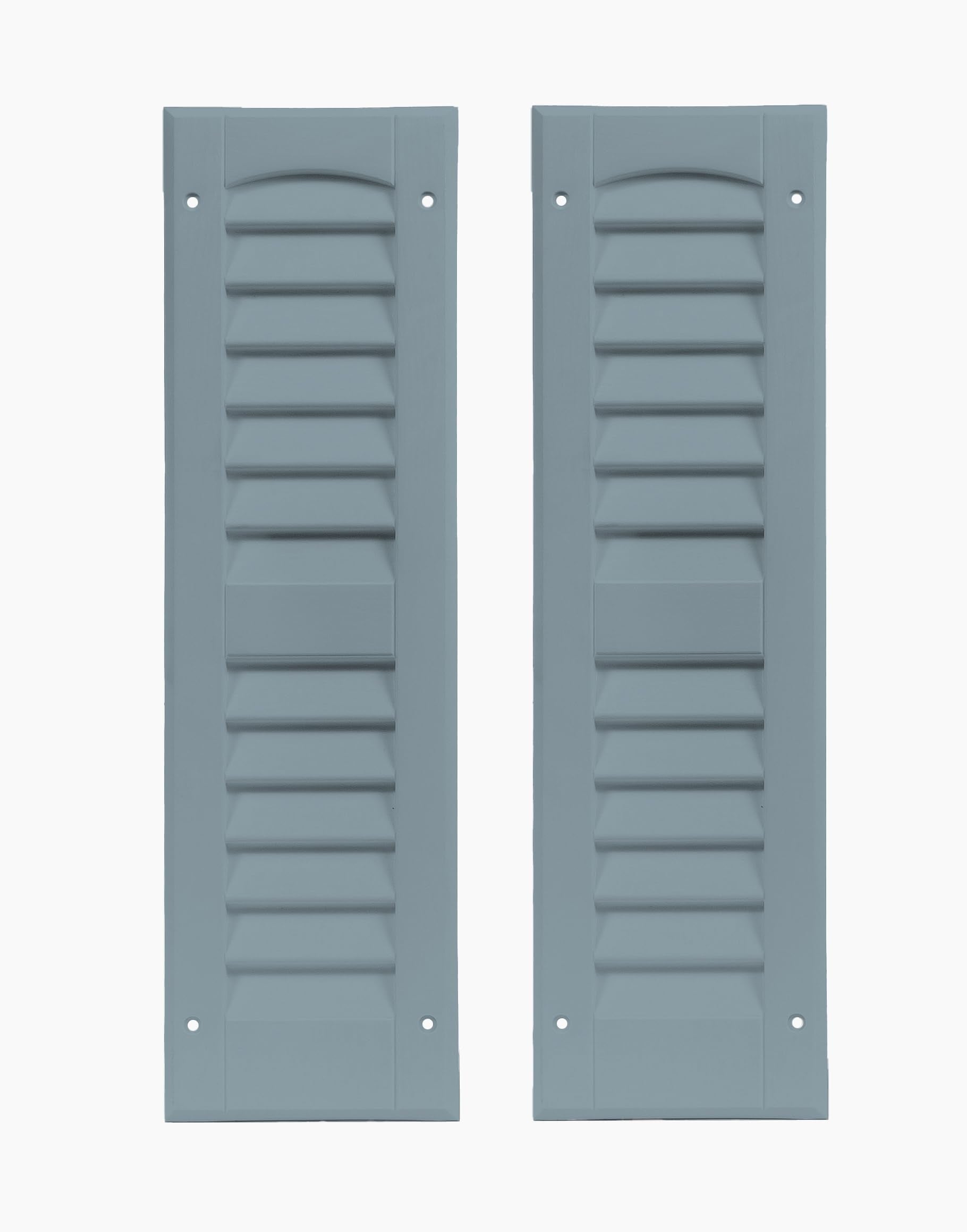 6" x 21" Louvered Shed Shutters, 1 Pair