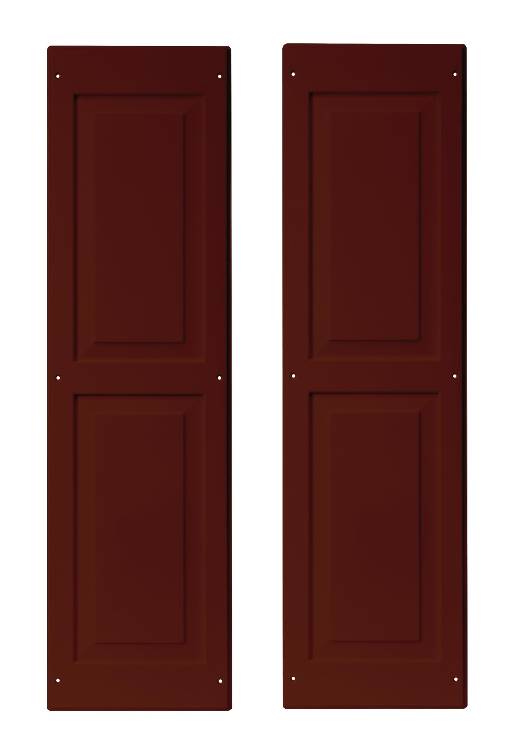 12" x 43" Raised Panel Shed Shutters, 1 Pair