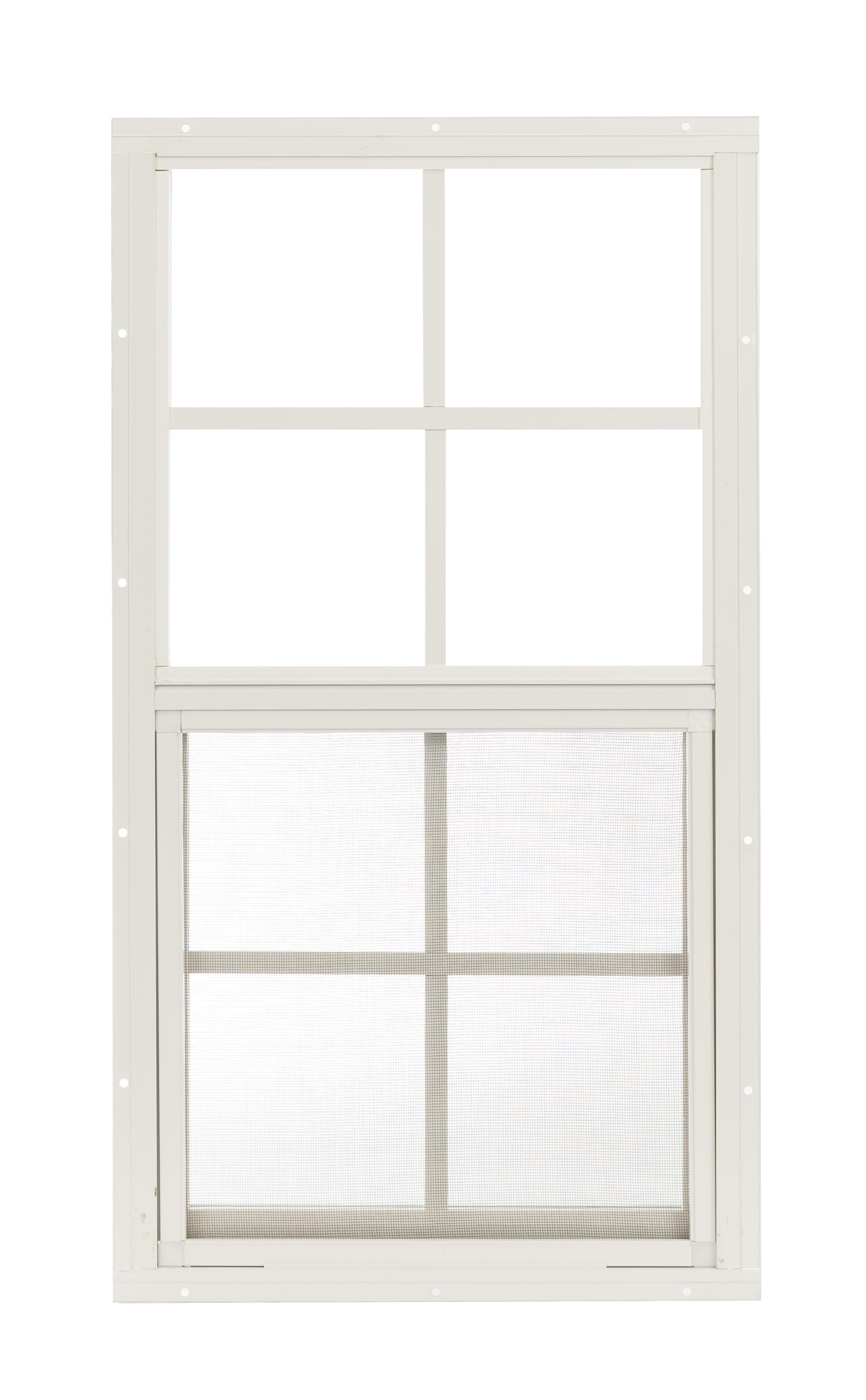 Apple Outdoor Supply 14x27 Shed Window, Flush Mount Sliding Window with Tempered Glass & Screen, 1-Pack