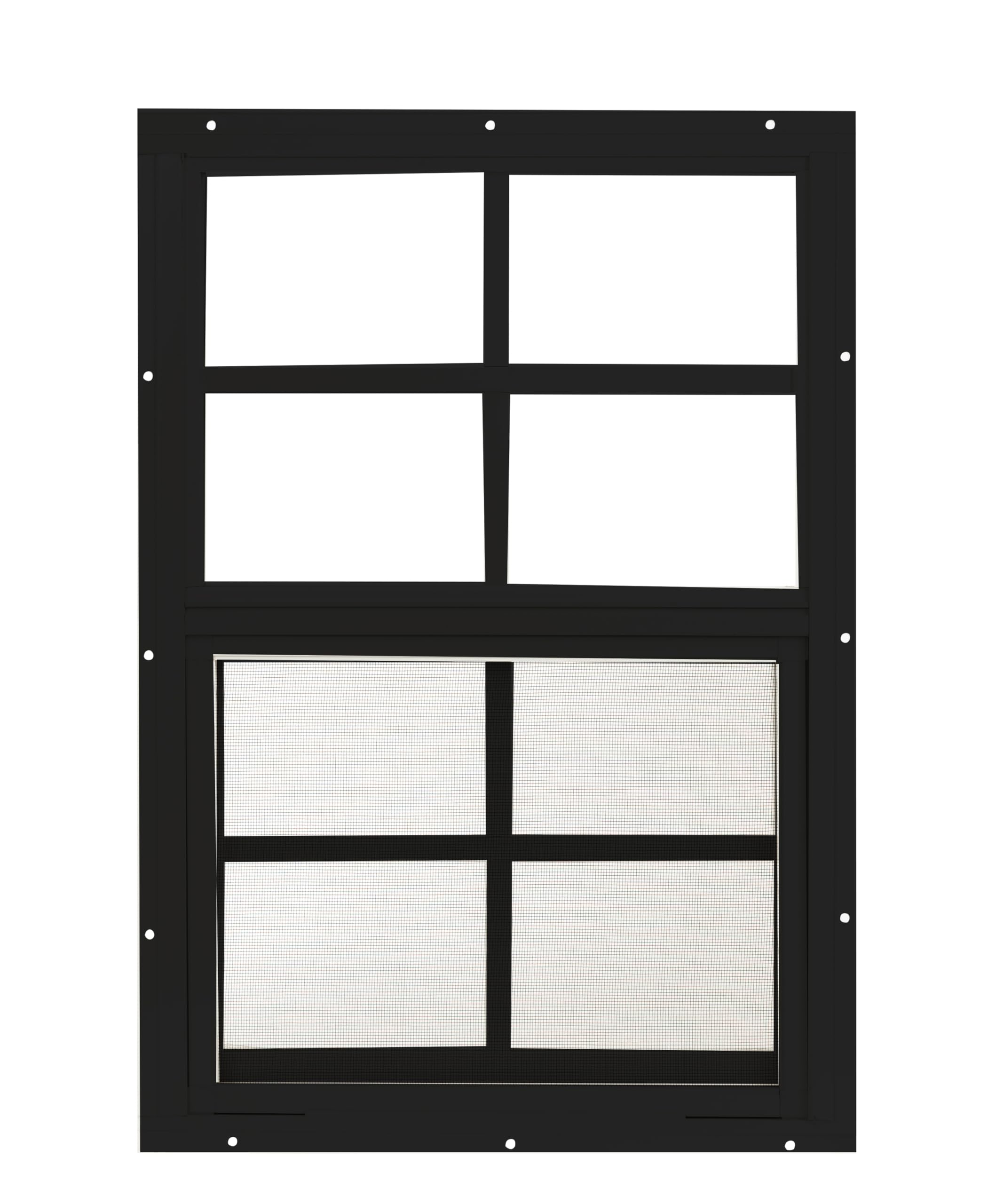 Apple Outdoor Supply 14x21 Shed Window, Flush Mount Sliding Window with Tempered Glass & Screen, 1-Pack