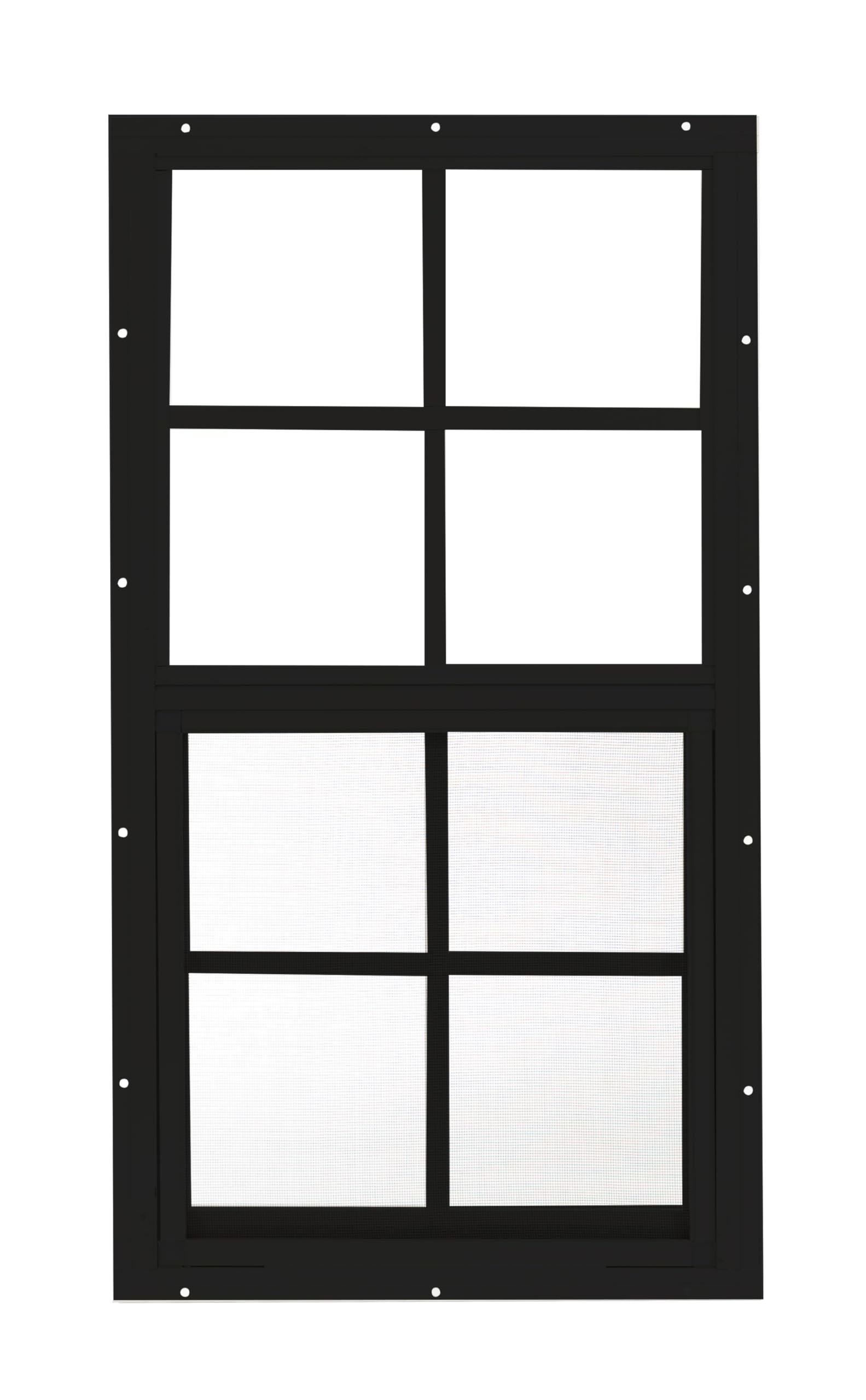 Apple Outdoor Supply 14x27 Shed Window, Flush Mount Sliding Window with Tempered Glass & Screen, 1-Pack