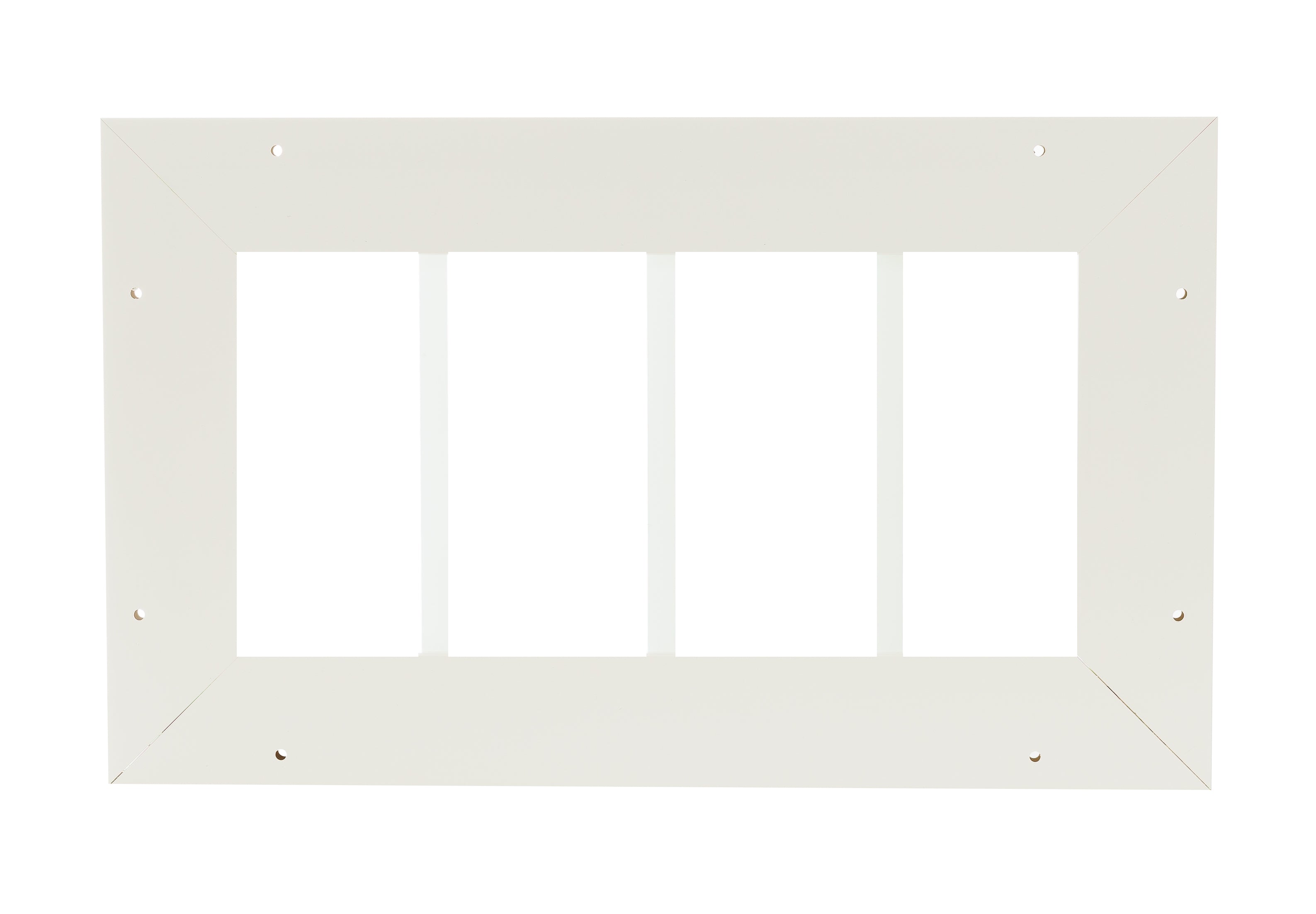 10.185" X 18" Transom Flush Mount PVC White Window for Sheds, Playhouses, and MORE