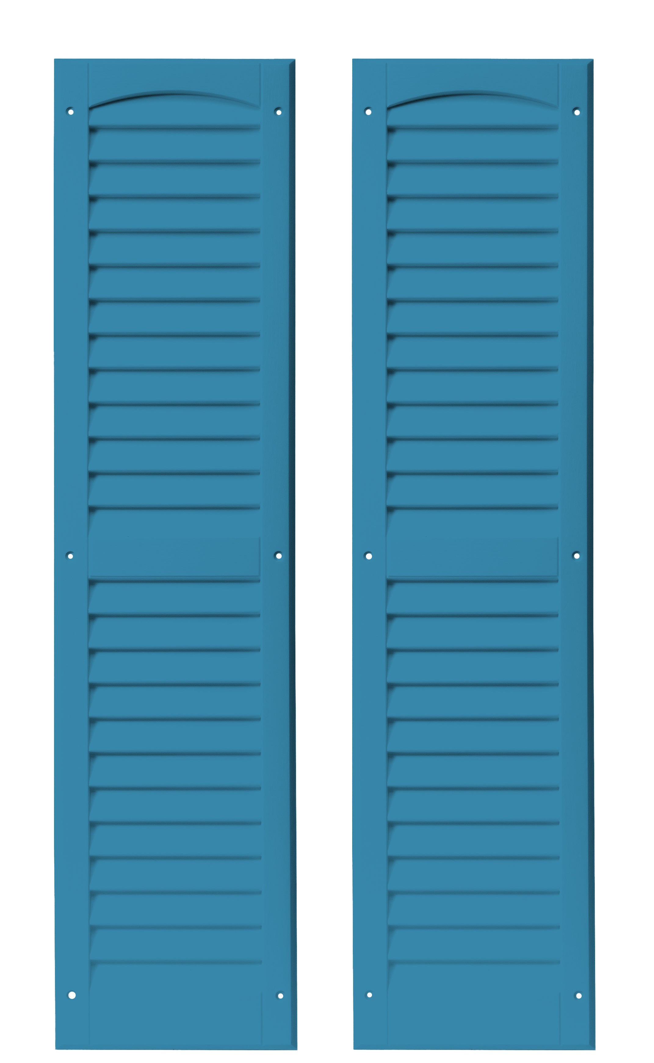 9" W x 36" H Louvered Shutters - 1 Pair