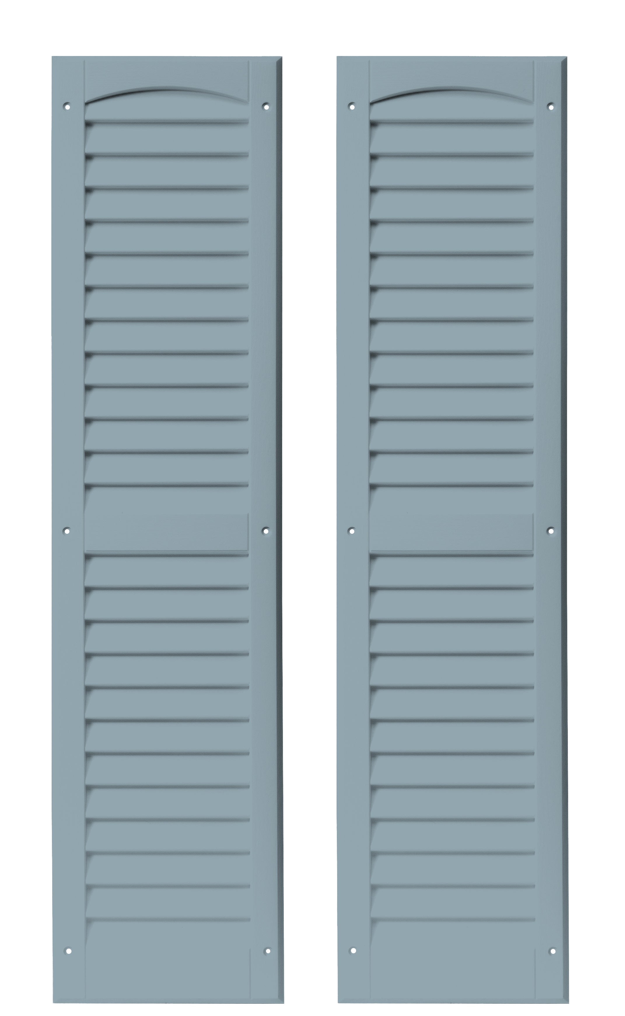 9" W x 36" H Louvered Shutters - 1 Pair