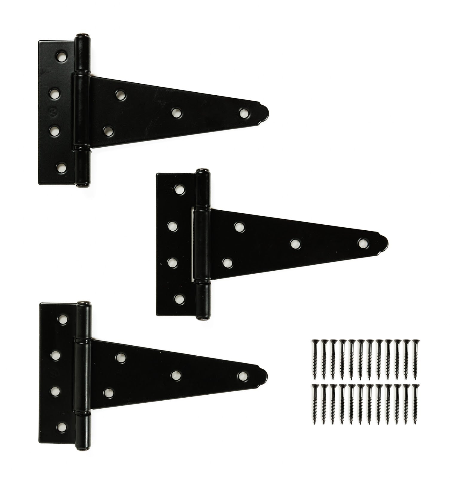 5" Heavy Duty T-Hinge Kit, Black, 3 PCS Parts
