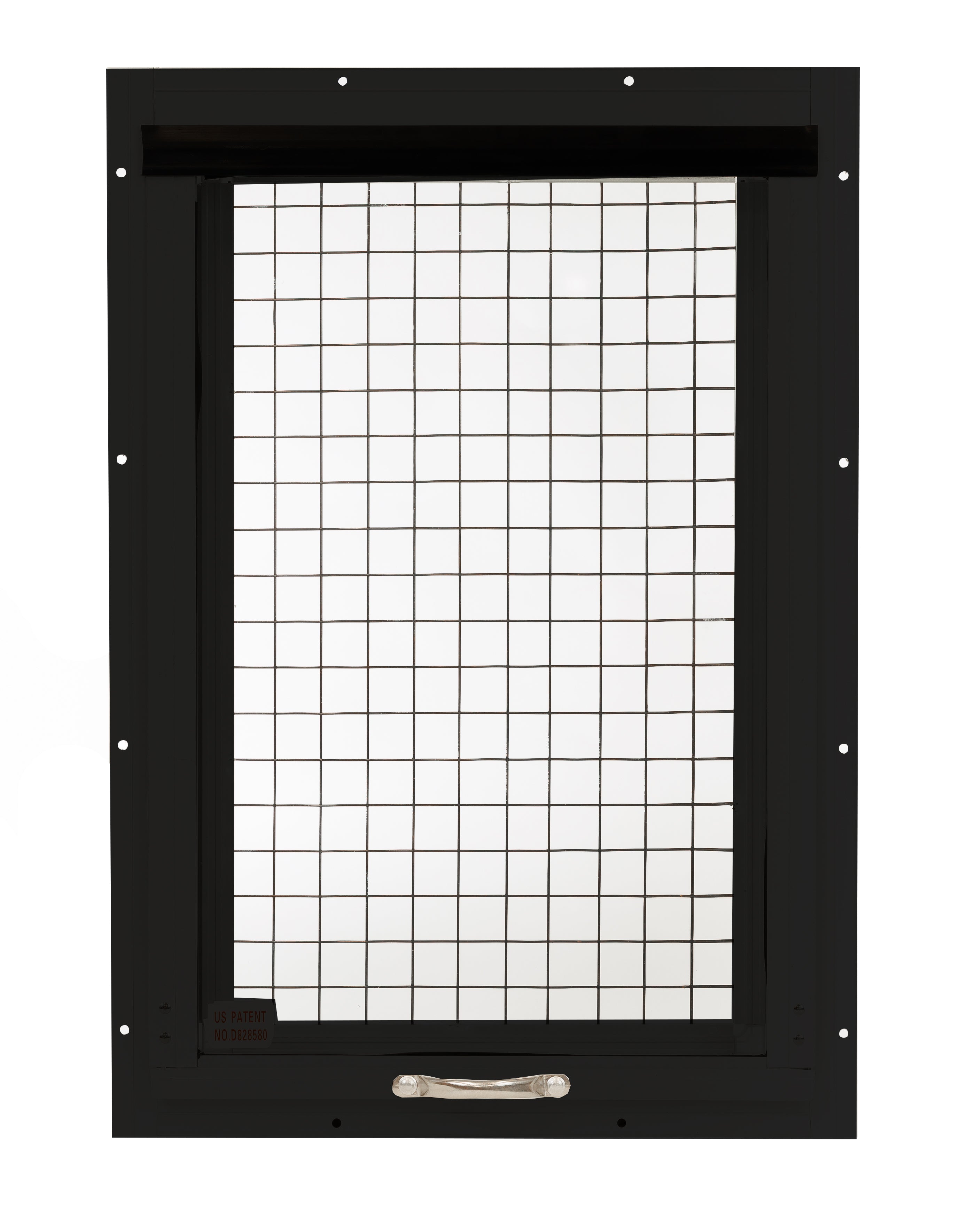 14" W x 21" H Brown Chicken Coop Flush Mount Tilt Out Window