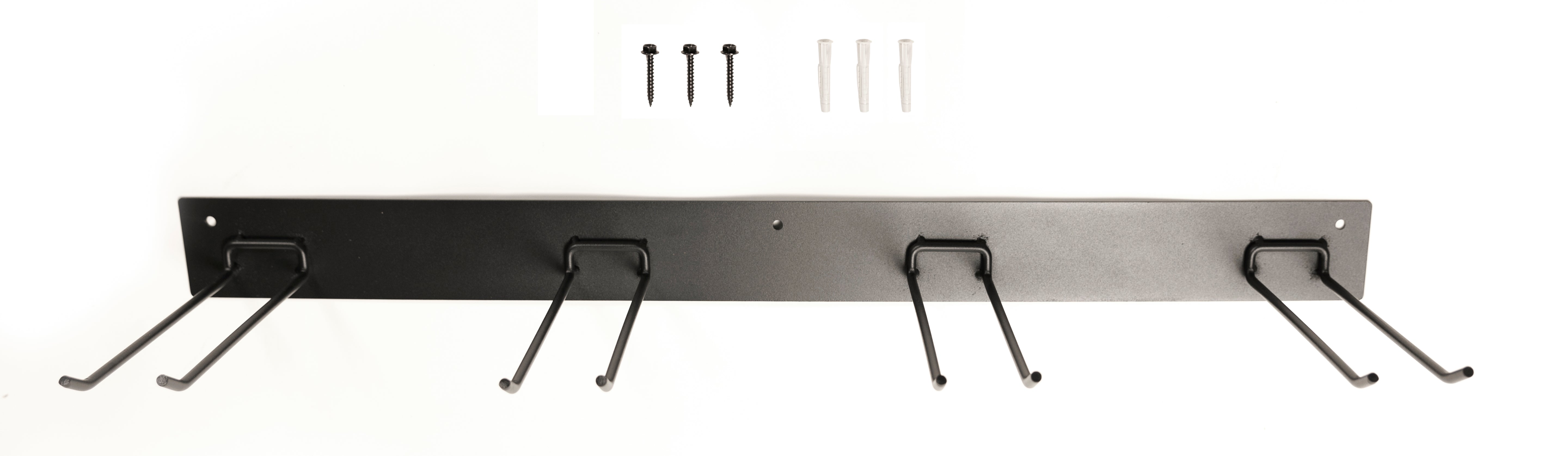 Garden Tool Organizer Wall Mount with 4 9" Hooks