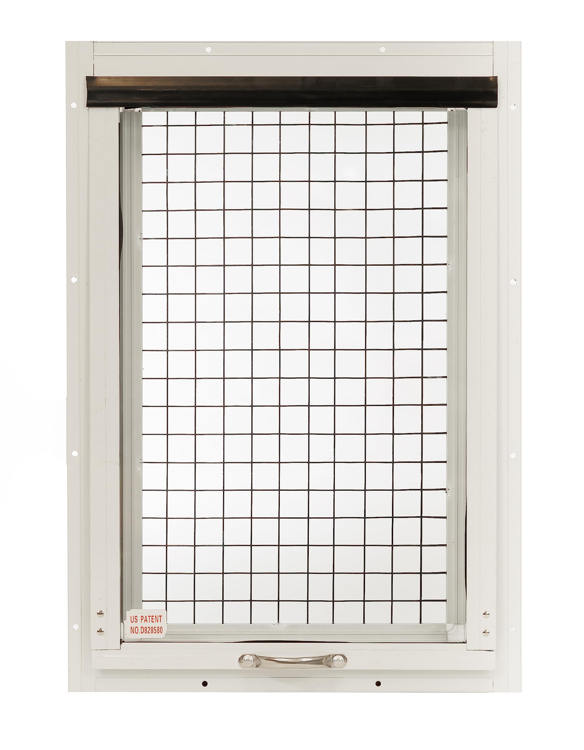 Apple Outdoor Supply Chicken Coop Window, Flush Mount Tilt-Out Window with Tempered Glass & Screen, 1-Pack