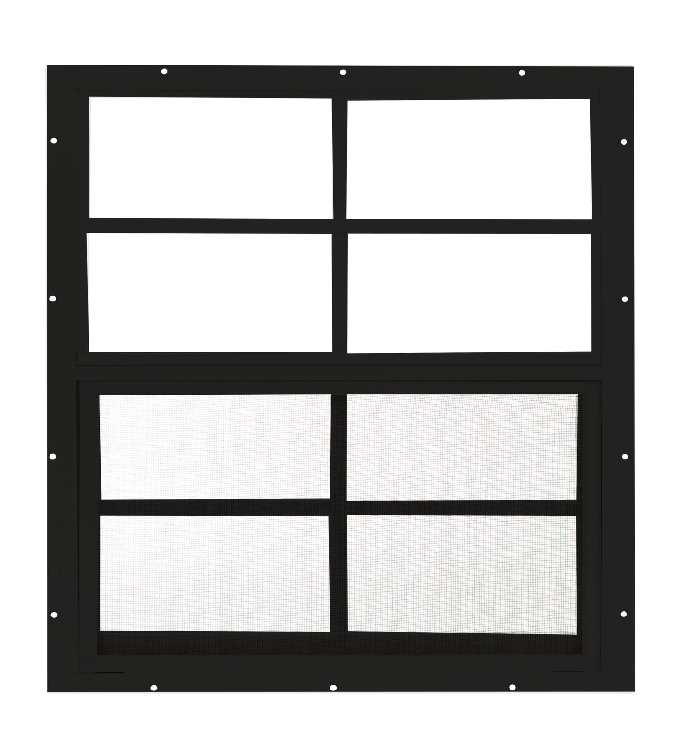 Apple Outdoor Supply 24x27 Shed Window, Flush Mount Sliding Window with Tempered Glass & Screen, 1-Pack