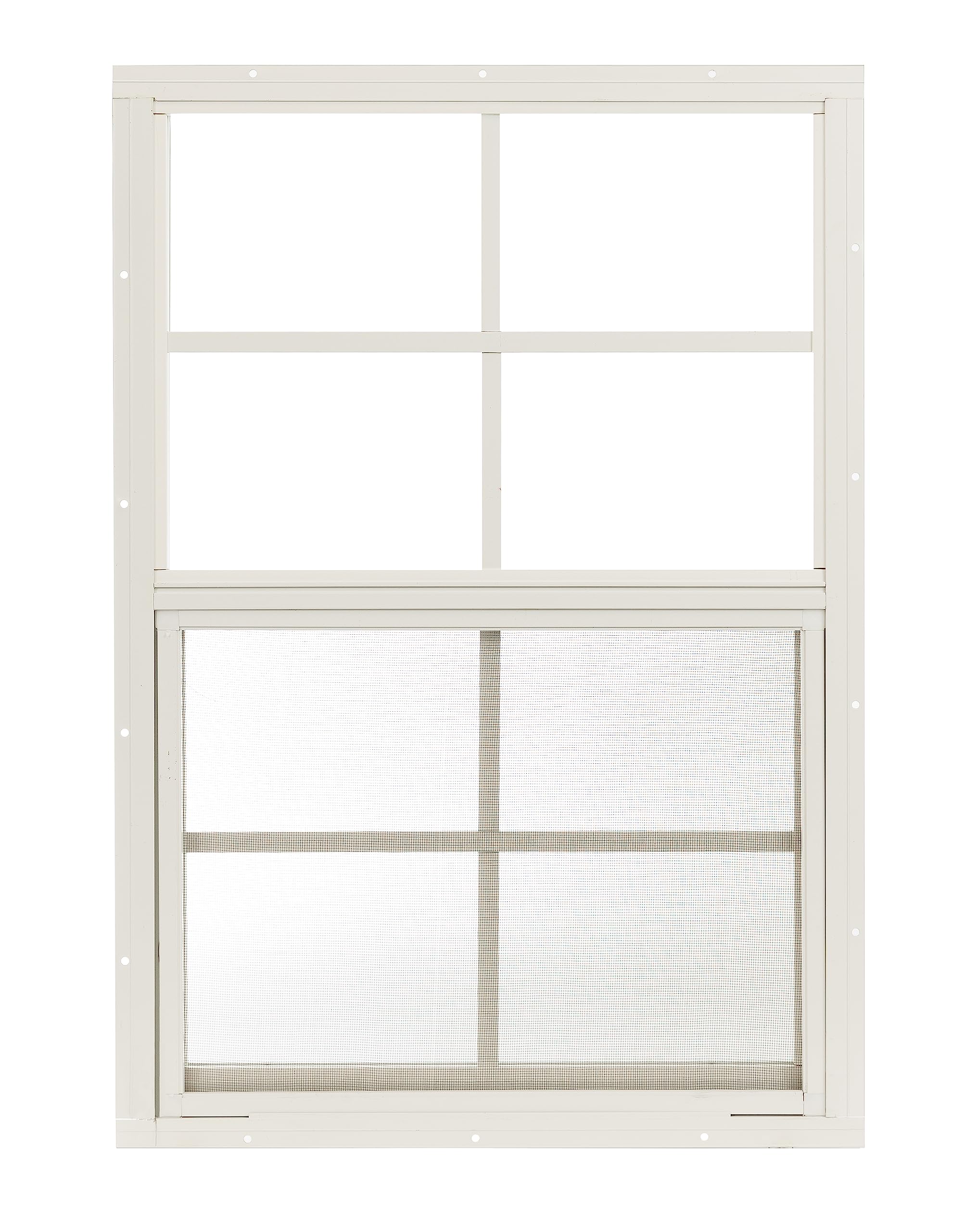 Apple Outdoor Supply 18x27 Shed Window, Flush Mount Sliding Window wit
