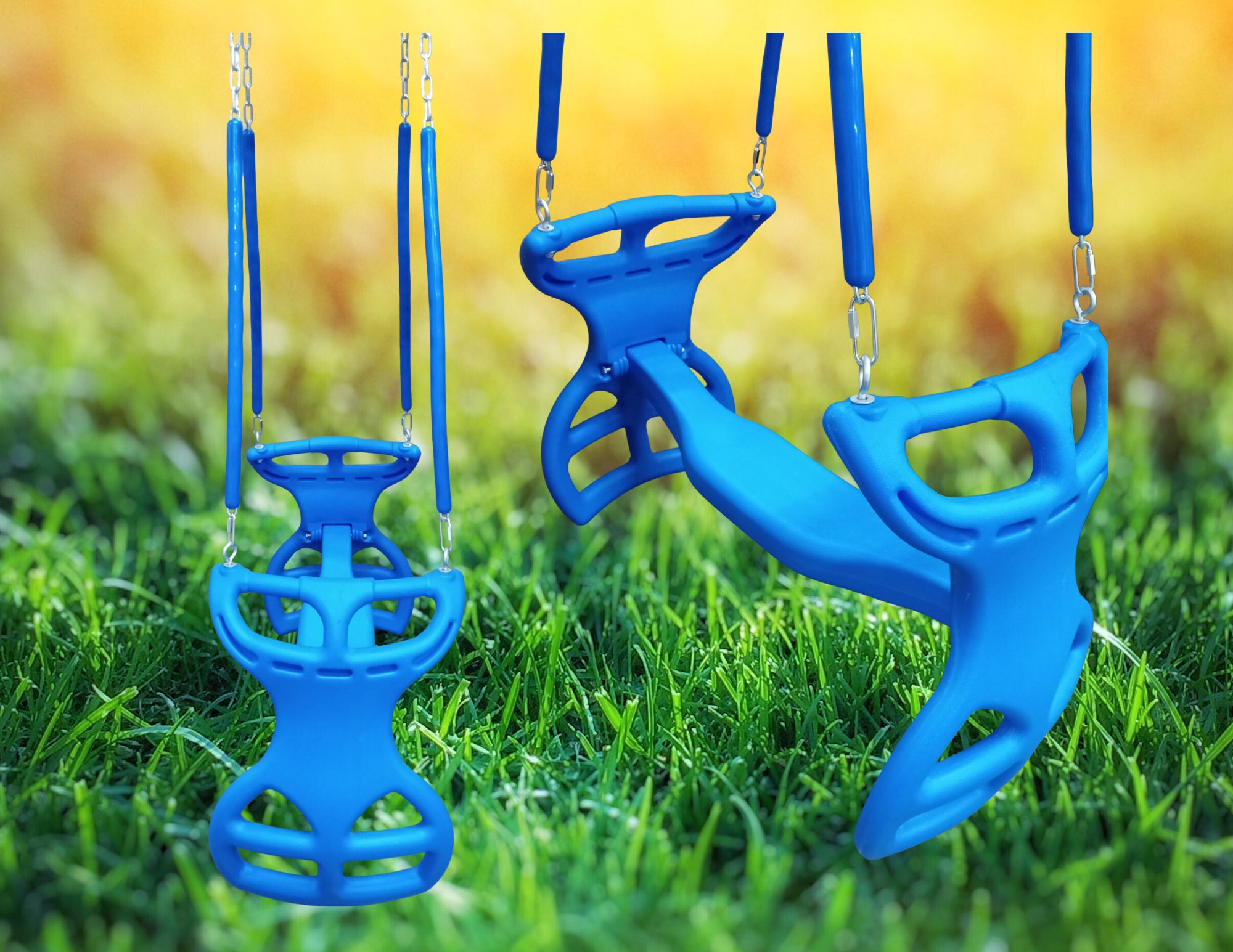 Multi-Child Double Glider Swing Kit Dual-Ride Tandem