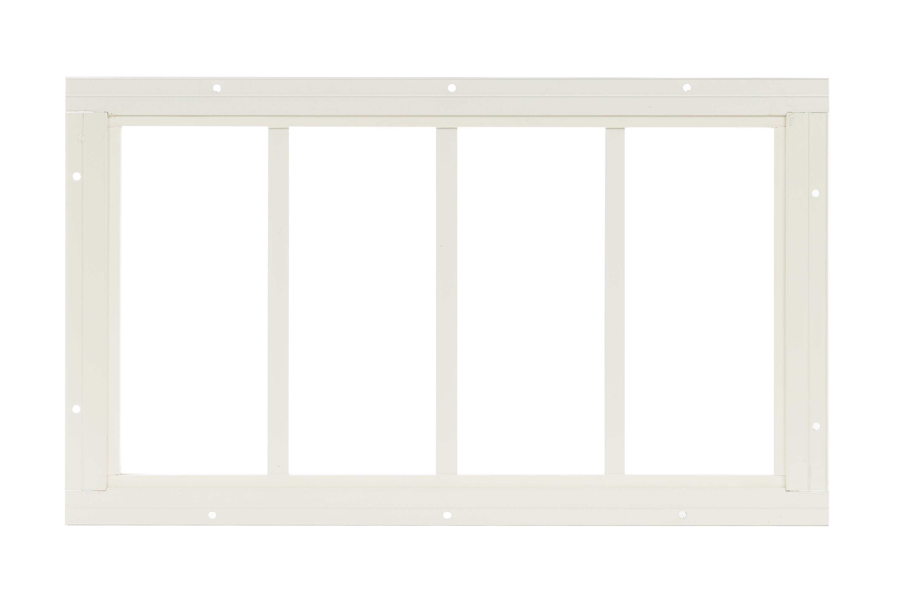 10.185" X 23" Transom Flush Mount White Window for Sheds, Playhouses, and MORE