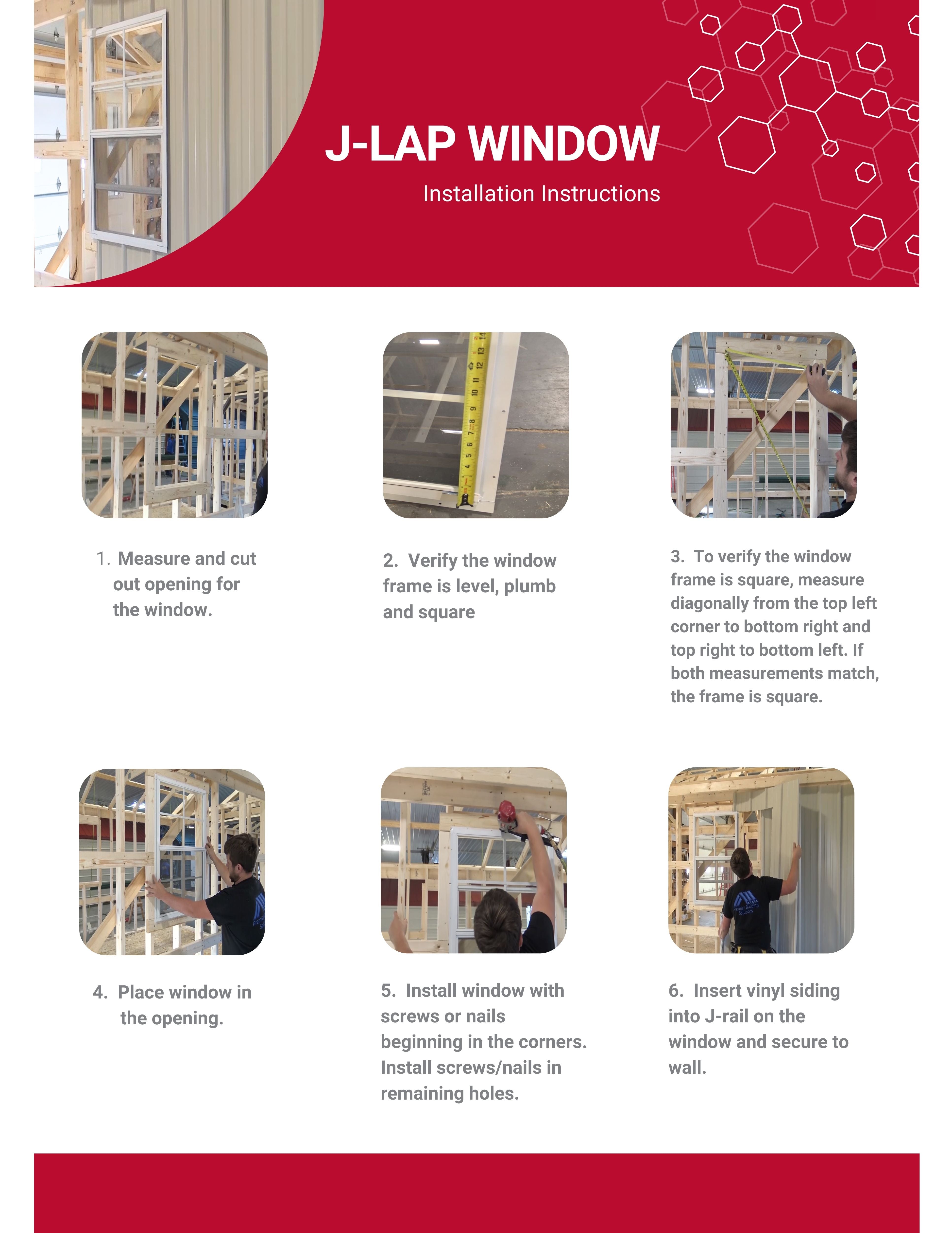 14" x 27" J-Lap Sliding Shed Window 2 Pack | Tempered Glass, Screened, Rustproof Frame