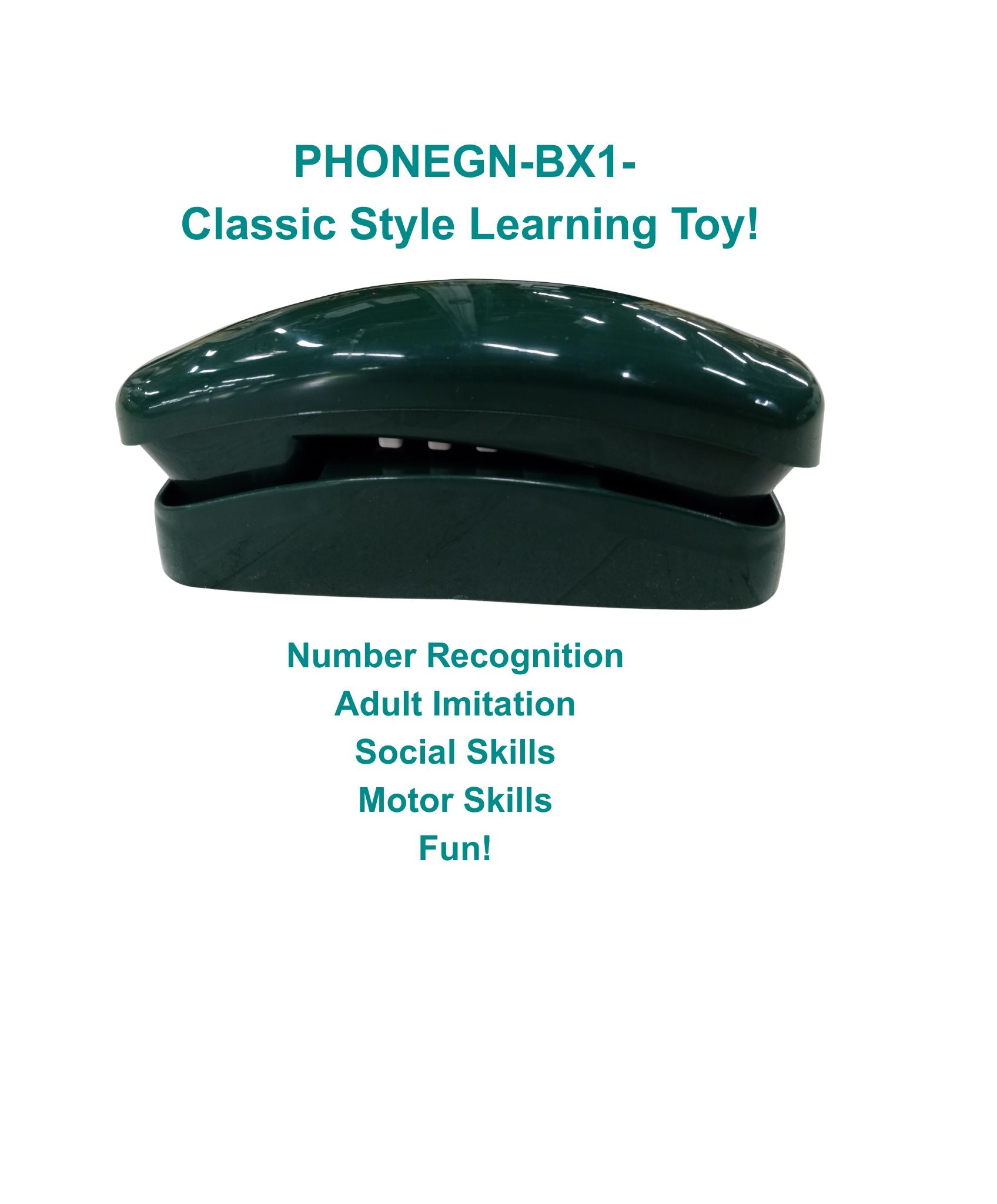 Playset Portable Telephone - Green- Plays Music!