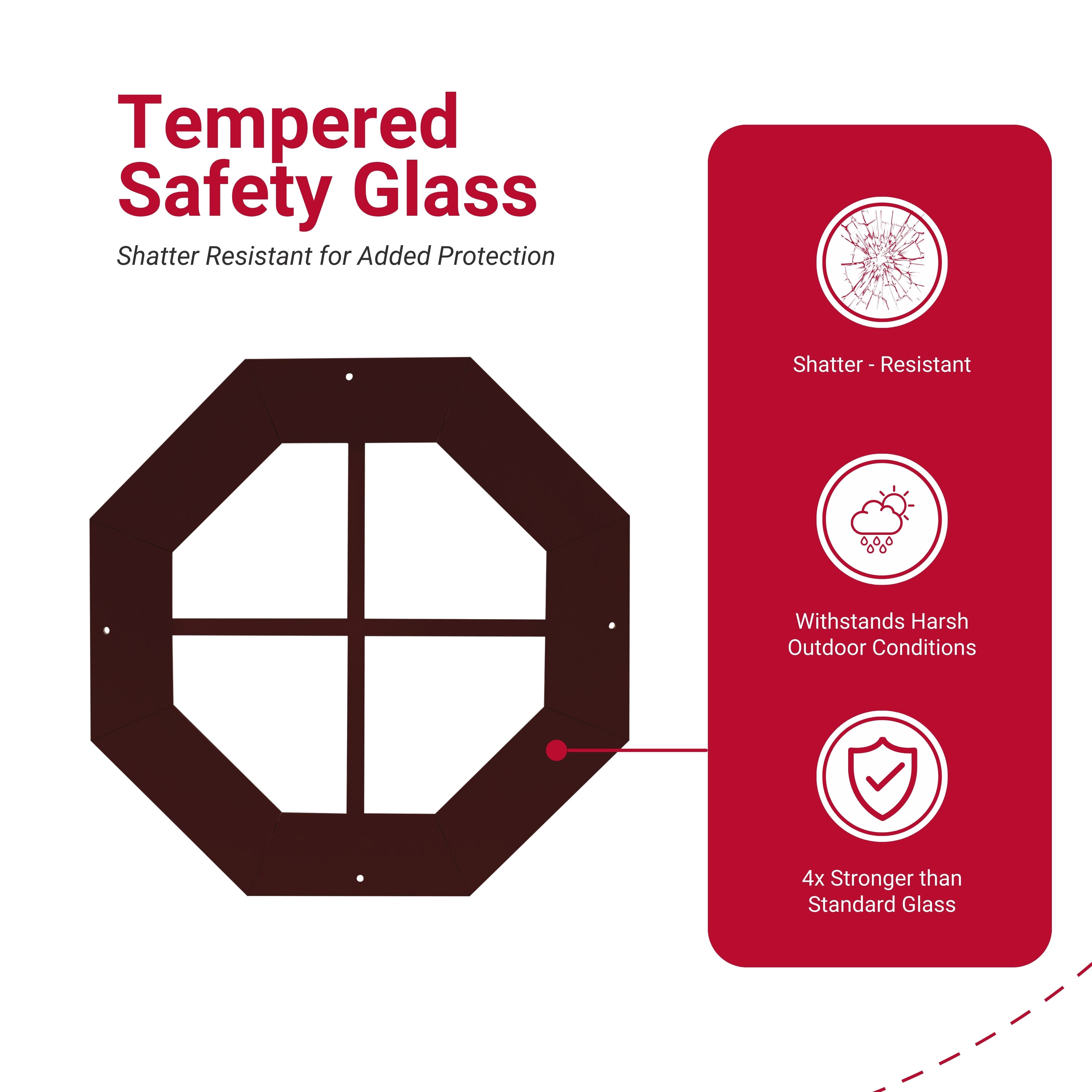 14" Octagon Gable J-Lap Shed Window, PVC