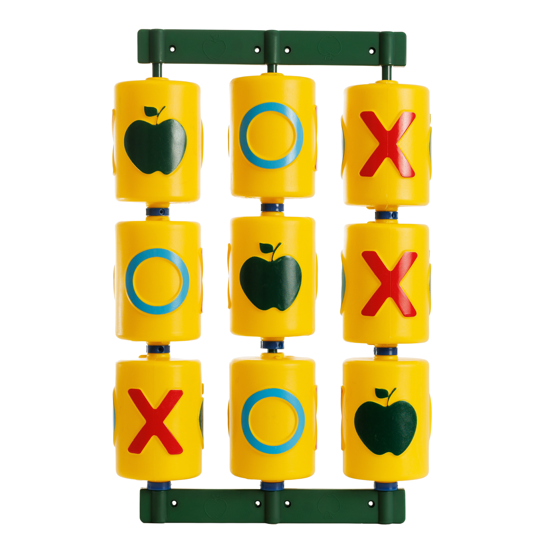 Tic Tac Toe Spinner Panel - Green/ Yellow / Plastic