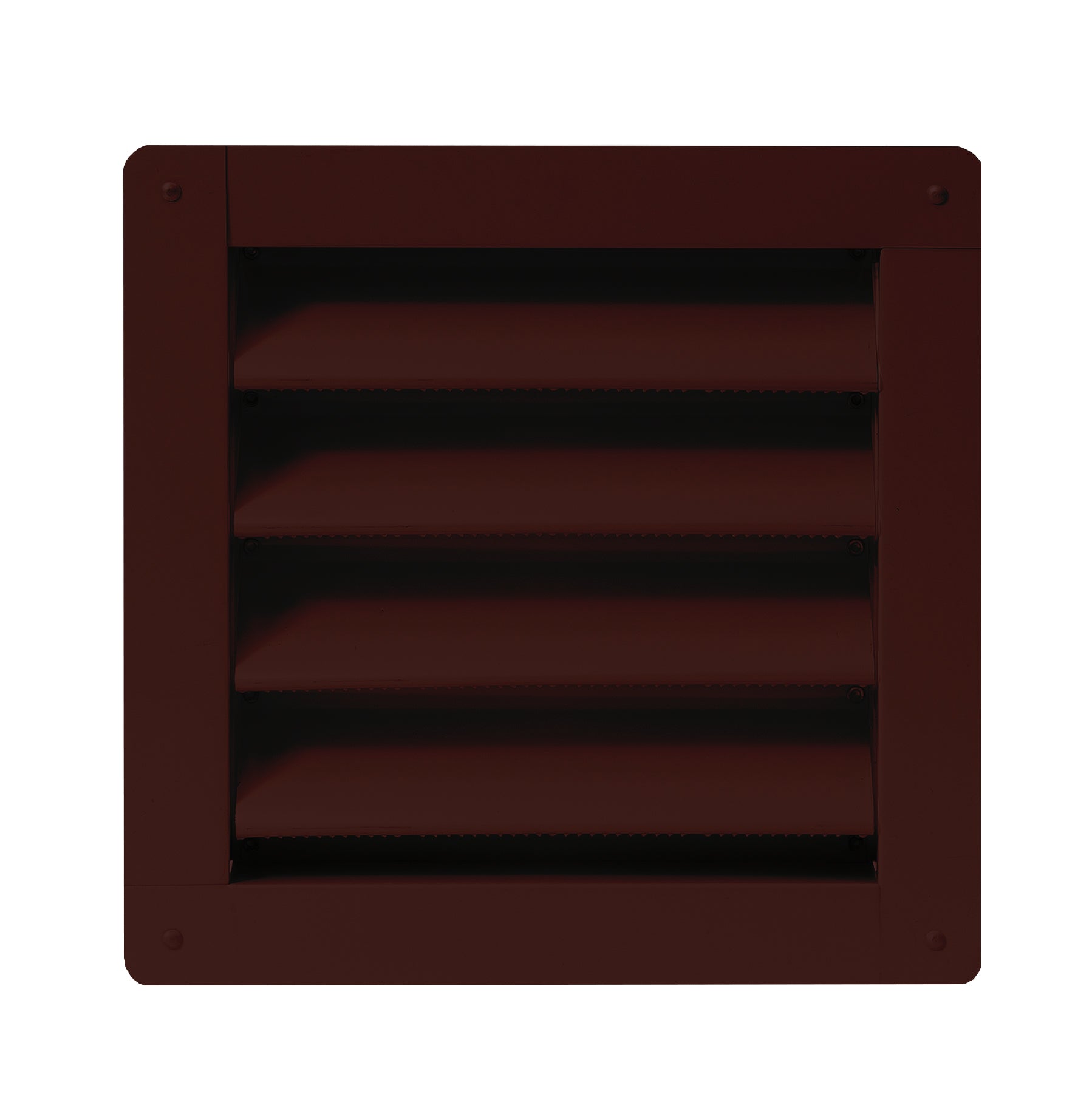 8" x 8" Flush Mount Aluminum Brown Wall Vent for Sheds, Playhouses, and MORE