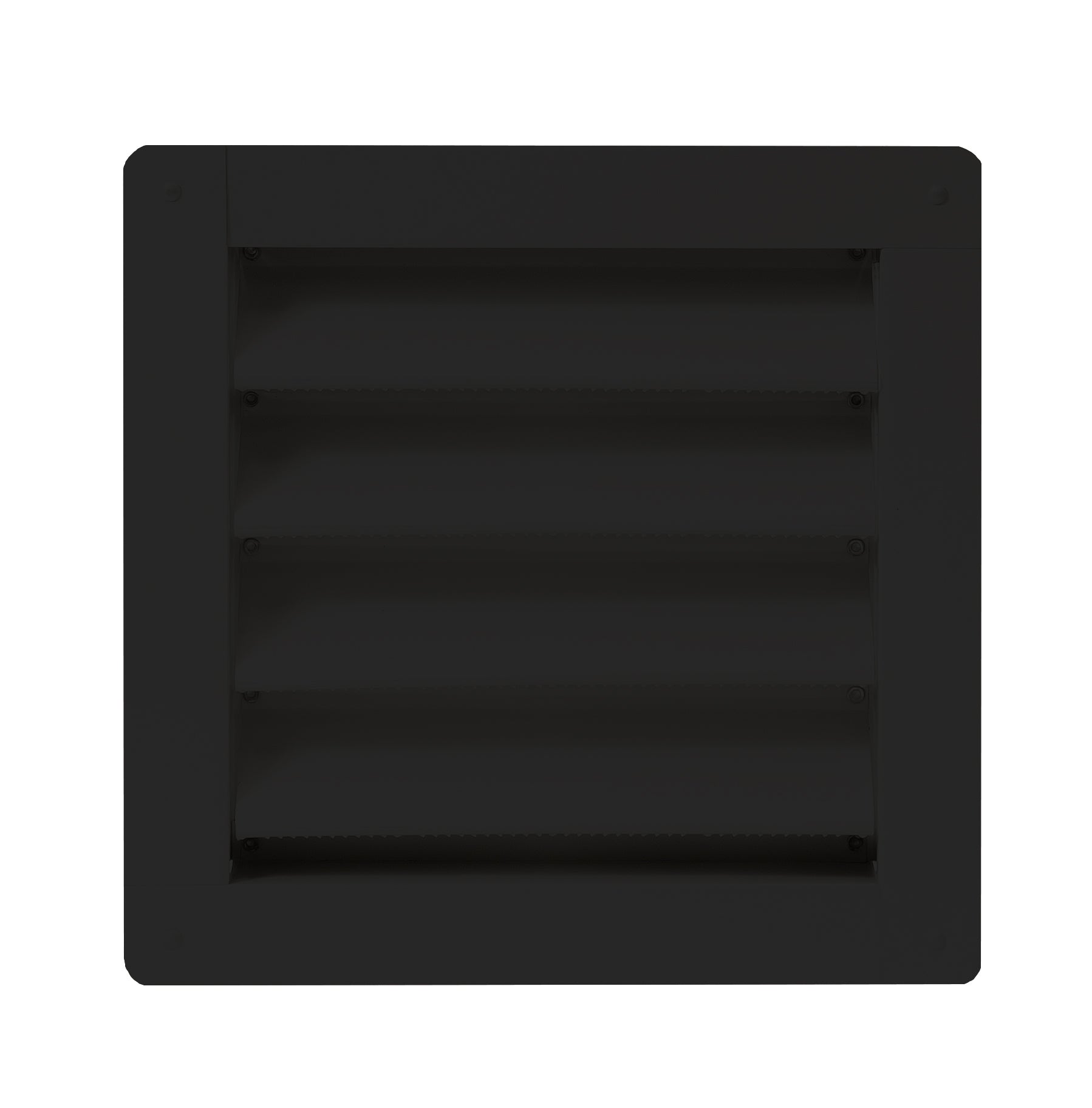 8" x 8" Flush Mount Aluminum Black Wall Vent for Sheds, Playhouses, and MORE