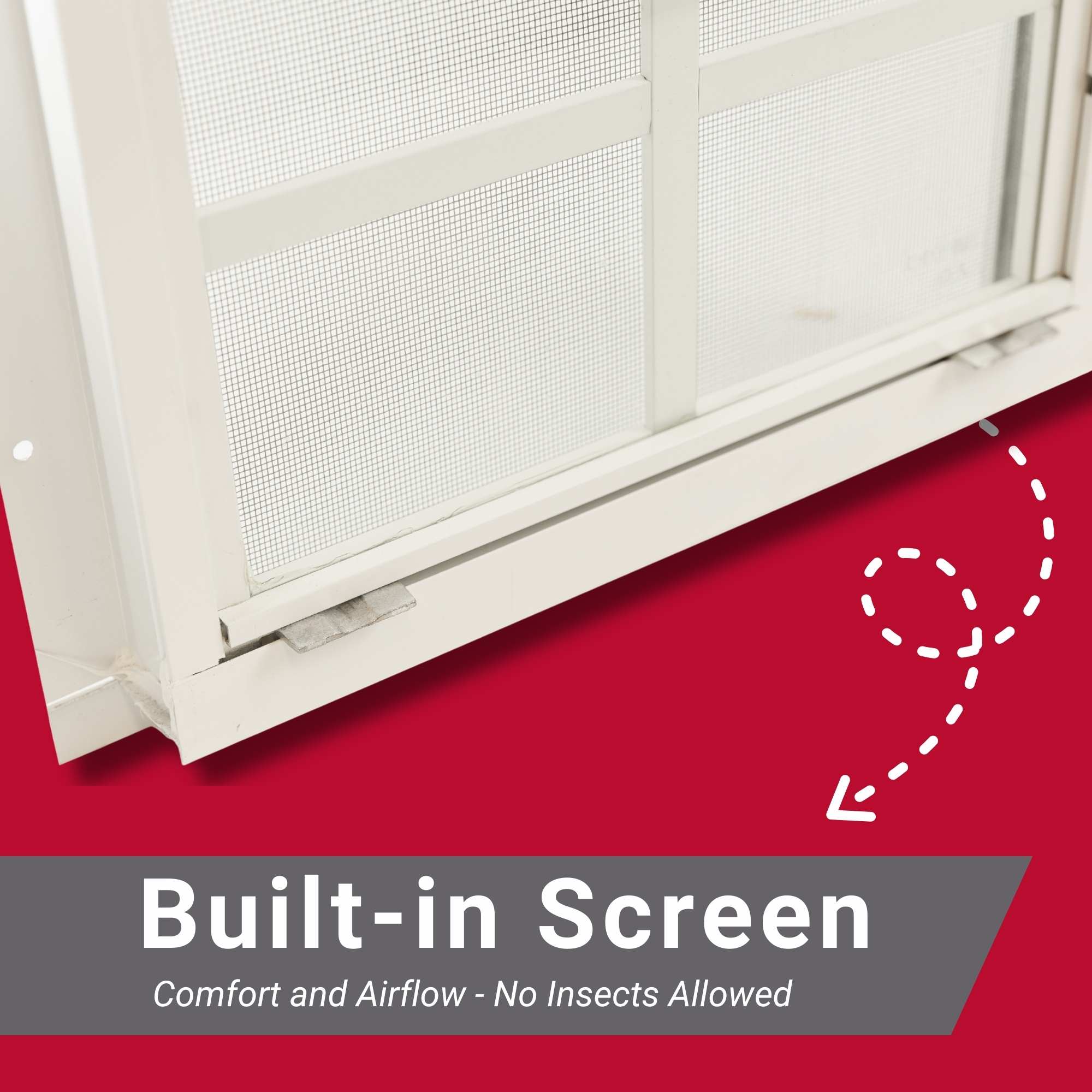 24" x 36" Flush Mount Sliding Shed Window | Tempered Glass, Screened, Rustproof Frame