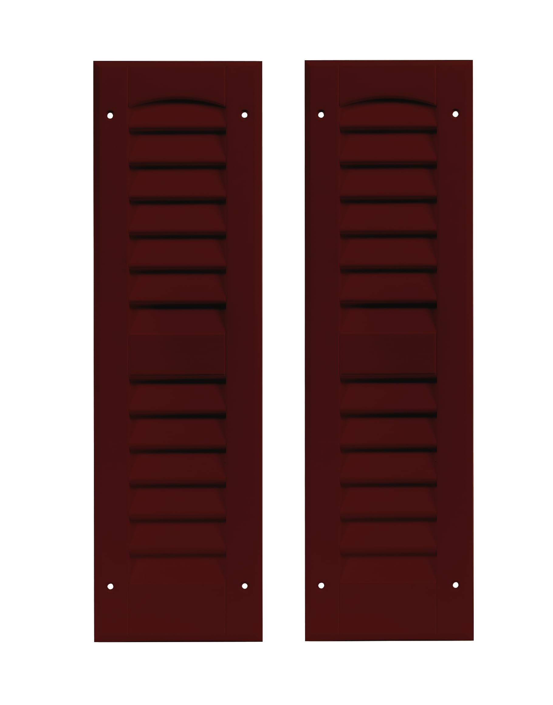 6" x 21" Louvered Shed Shutters, 1 Pair