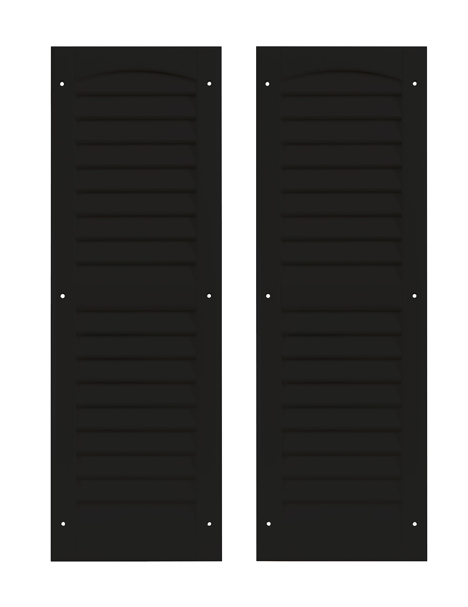 9" x 27" Louvered Shed Shutters, 1 Pair