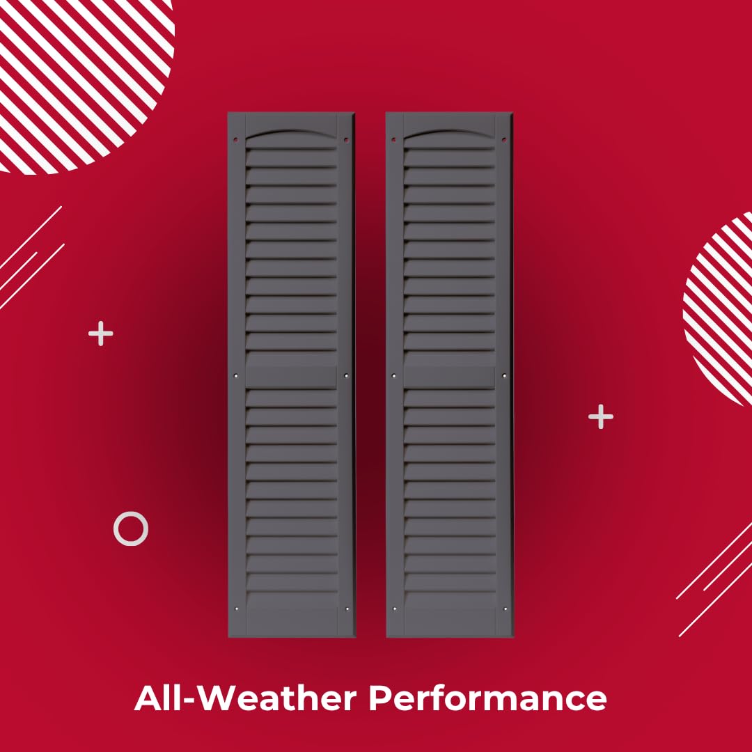9" x 22" Paintable Raised Panel Shed Shutters, 1 Pair