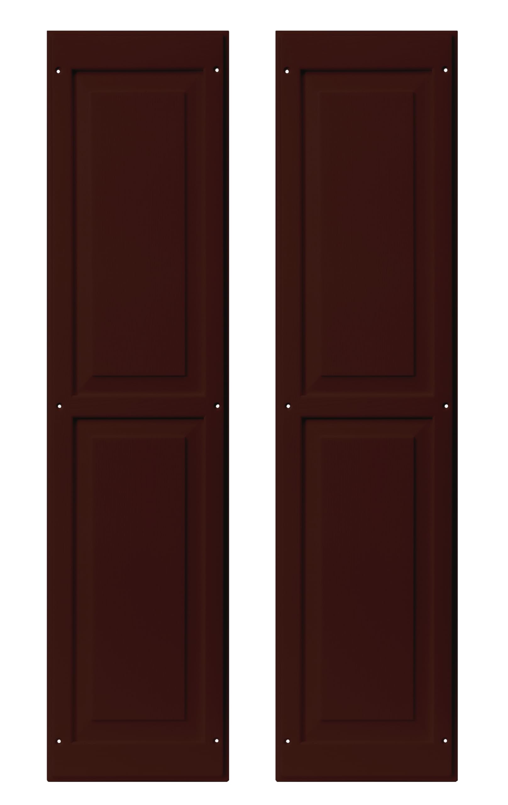 9" x 36" Raised Panel Shed Shutters, 1 Pair