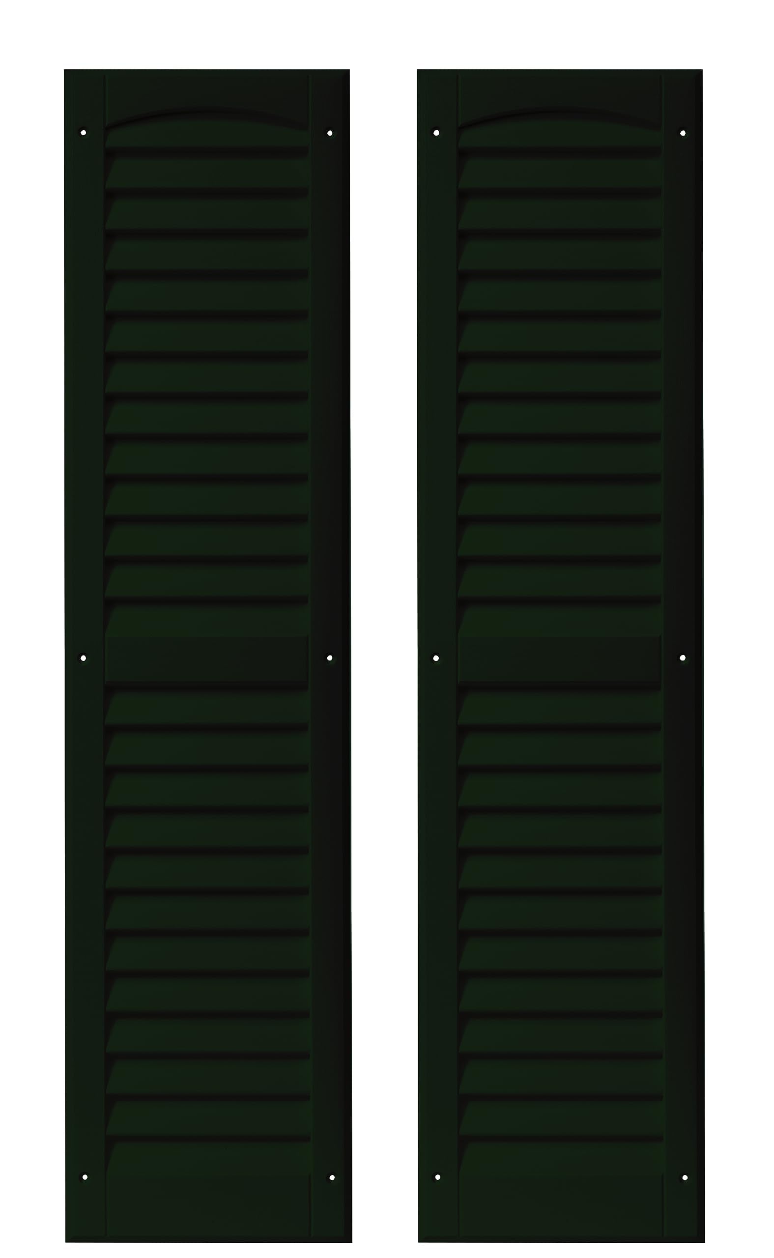 9" x 36" Louvered Shed Shutters, 1 Pair