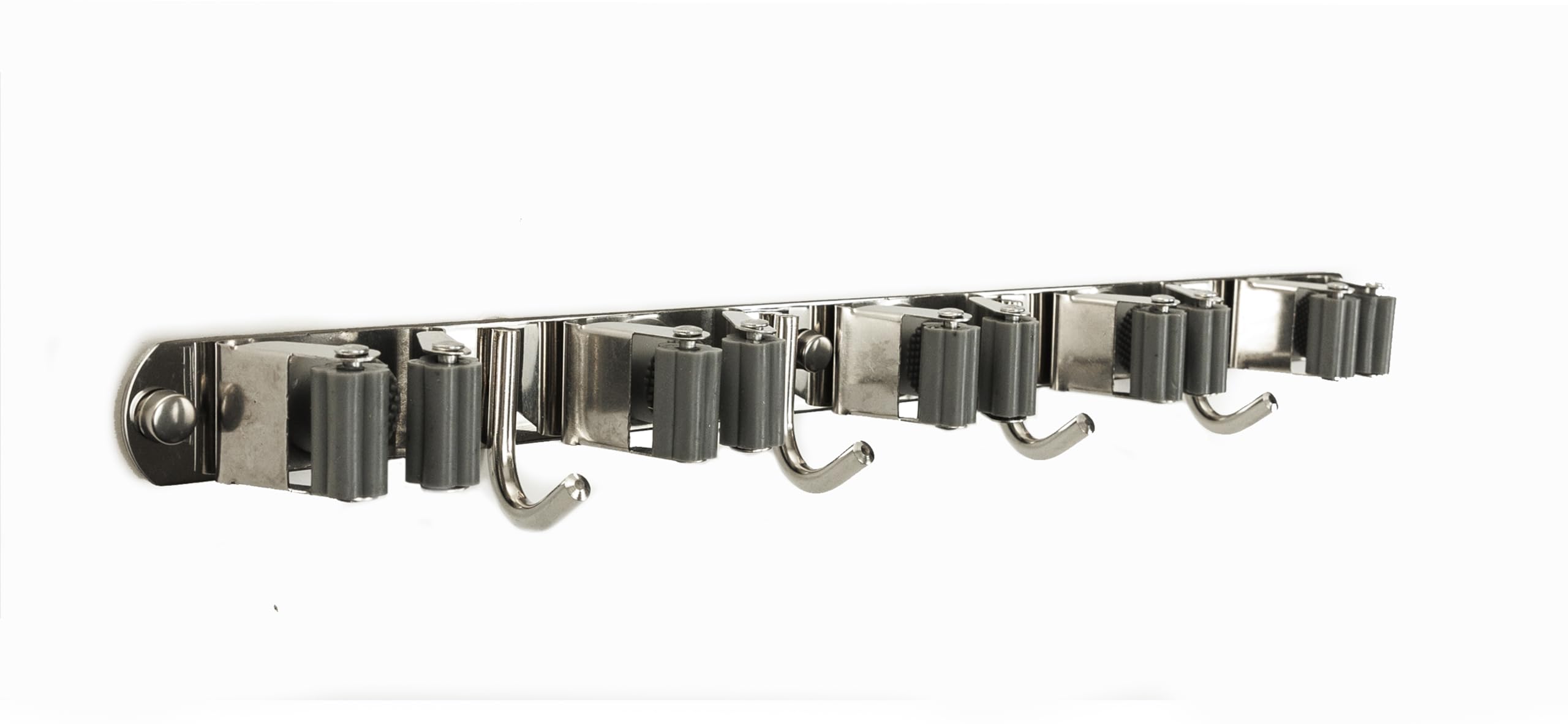 Garden Tool Organizer Wall Mount with 5 Holders & 4 Hooks, Heavy Duty   for Sheds, Garages, and Utility Rooms 1 PK