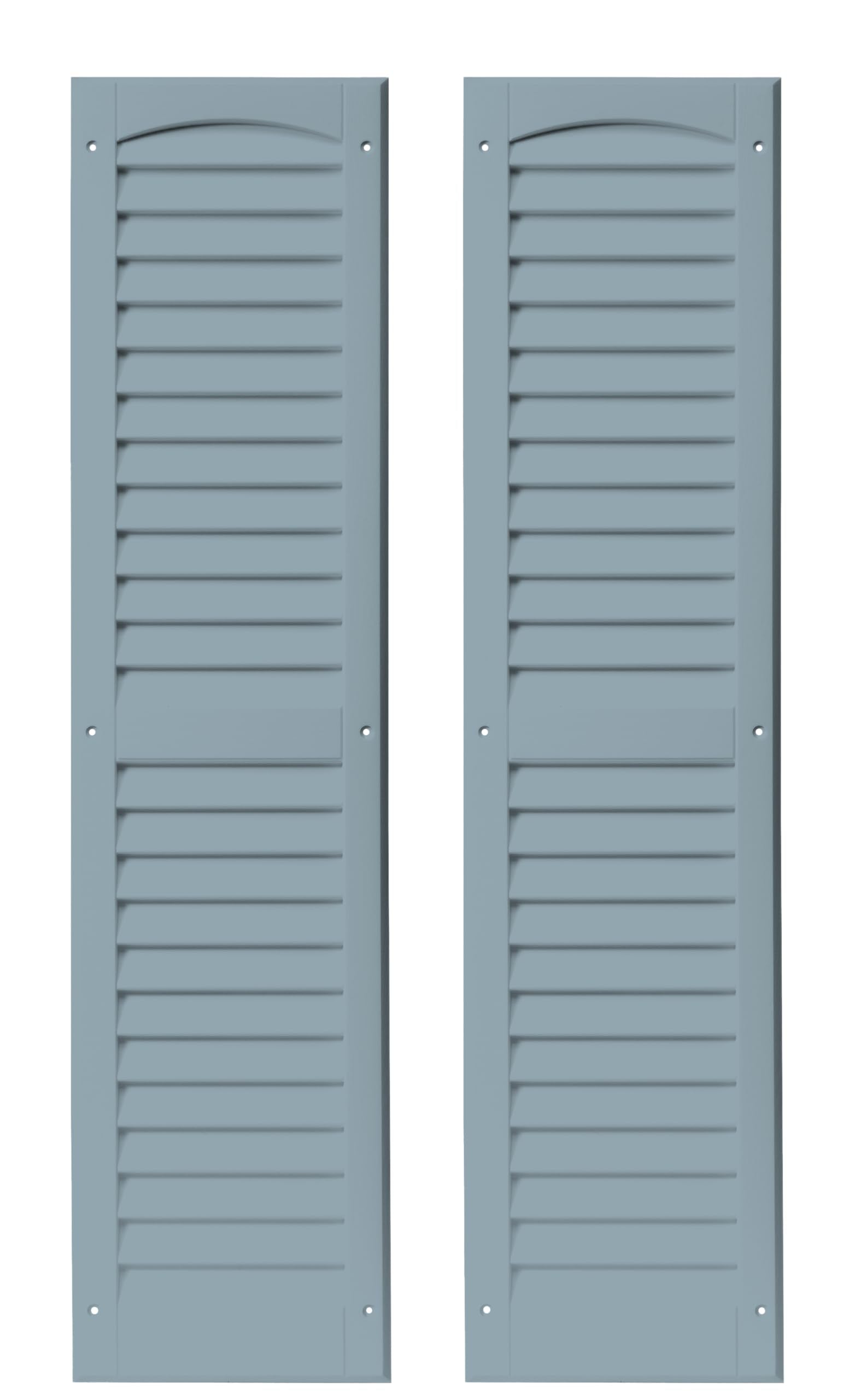 9" x 36" Louvered Shed Shutters, 1 Pair