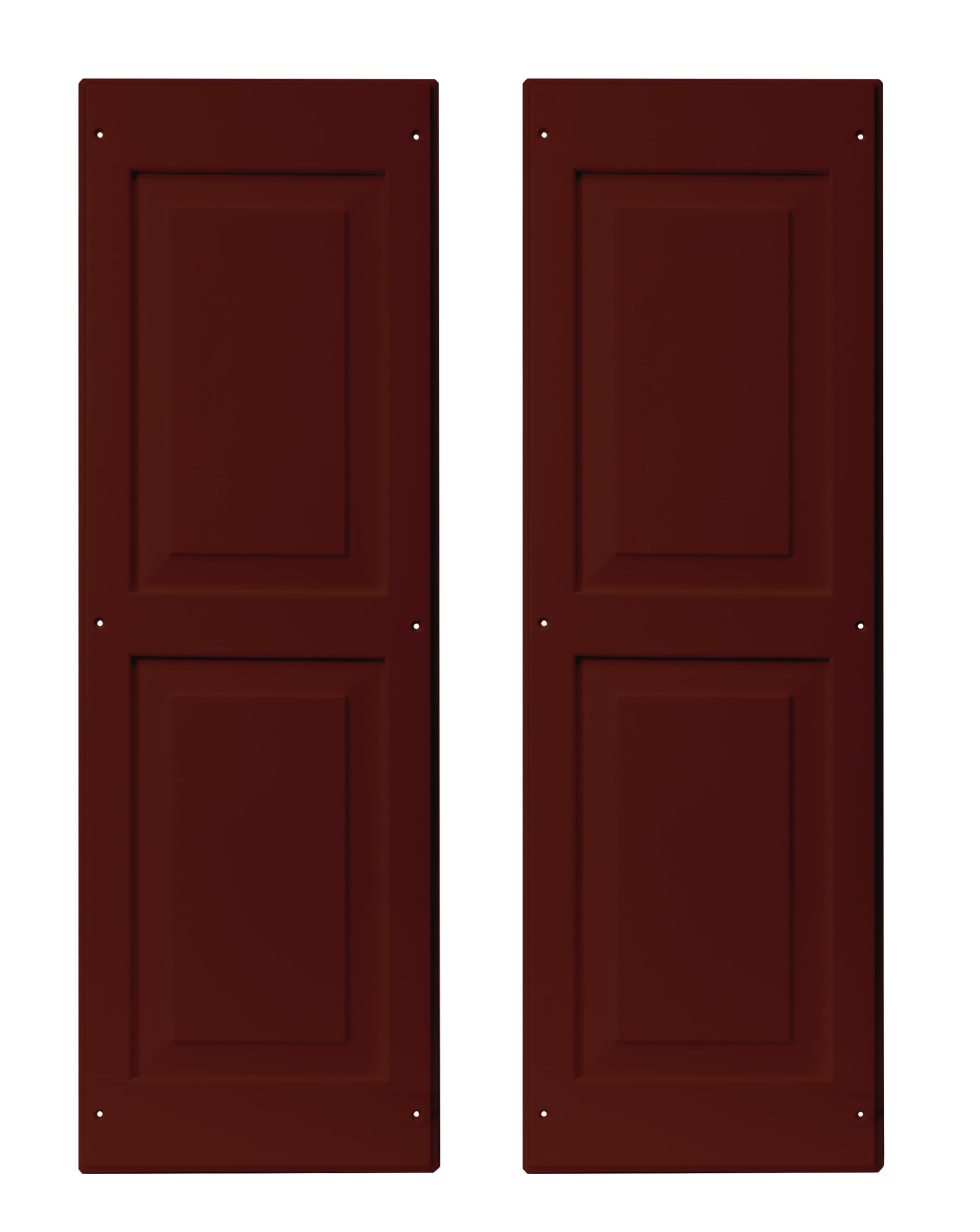 12" x 36" Raised Panel Shed Shutters, 1 Pair