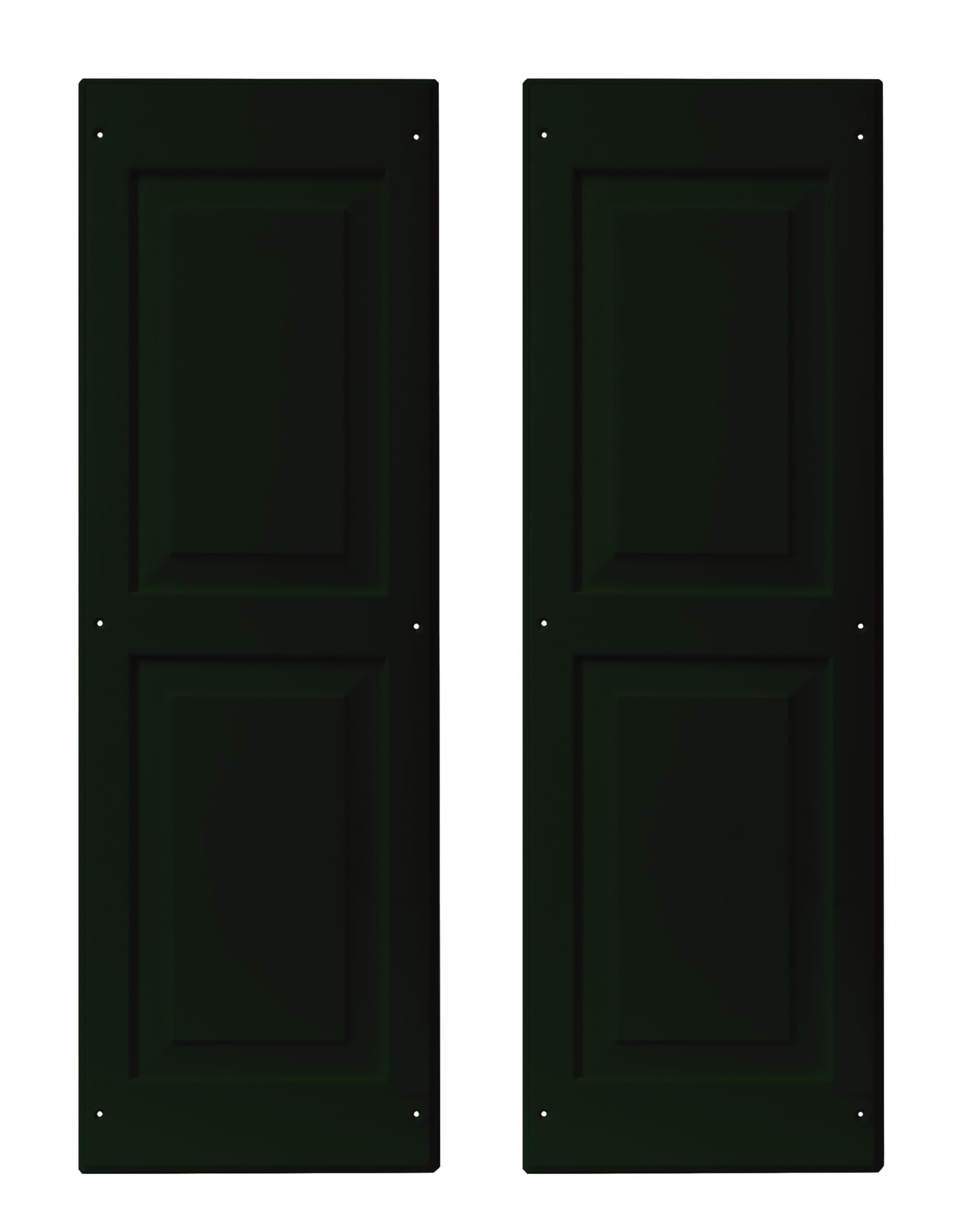 12" x 36" Raised Panel Shed Shutters, 1 Pair