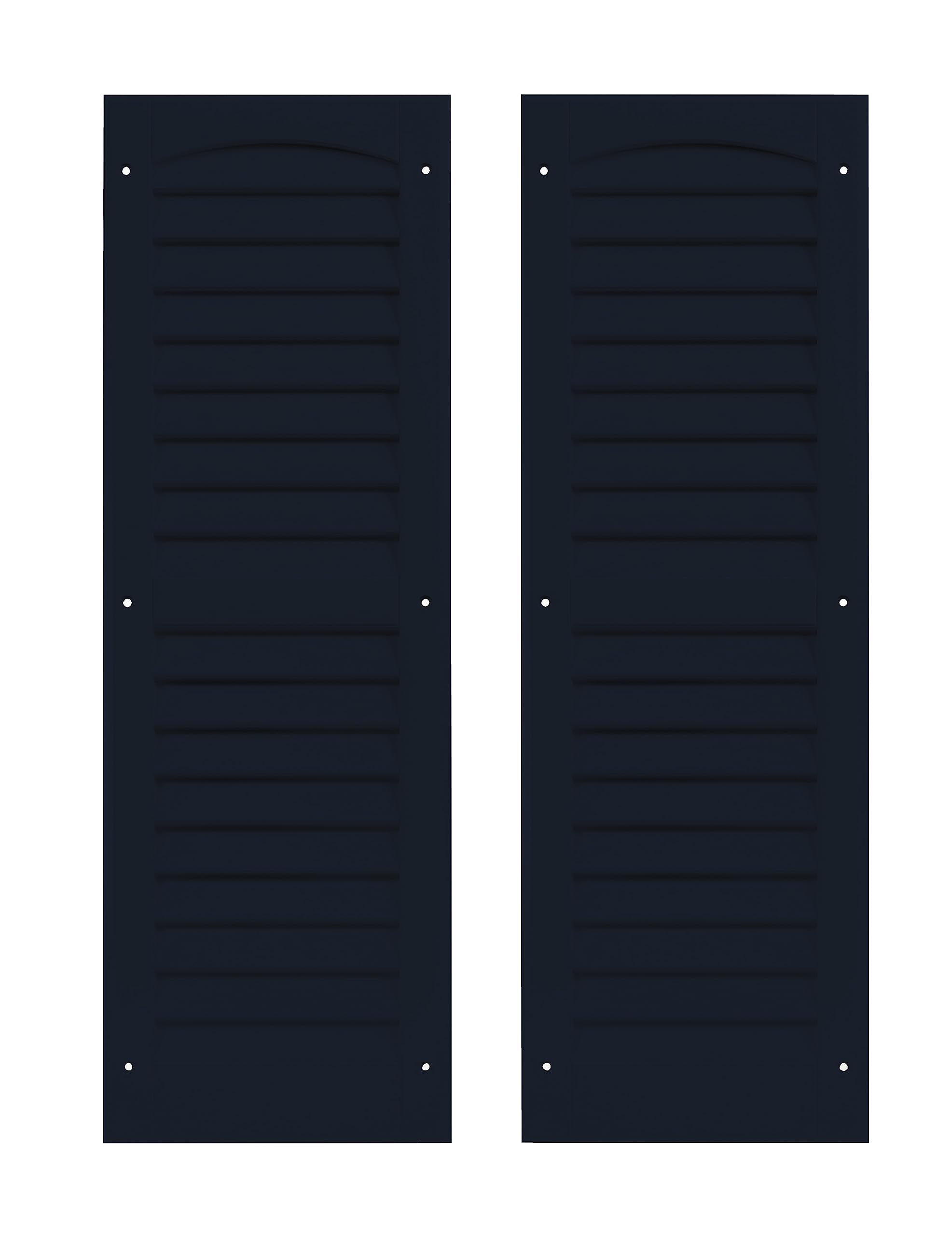 9" x 27" Louvered Shed Shutters, 1 Pair