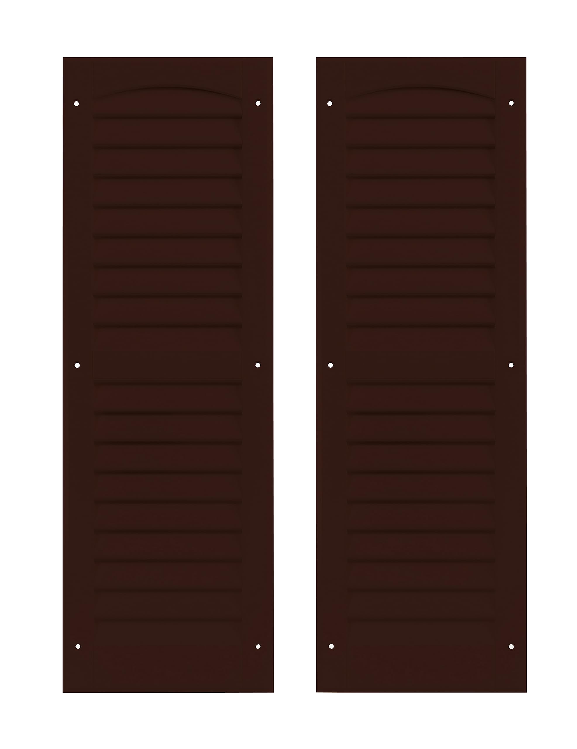 9" x 27" Louvered Shed Shutters, 1 Pair