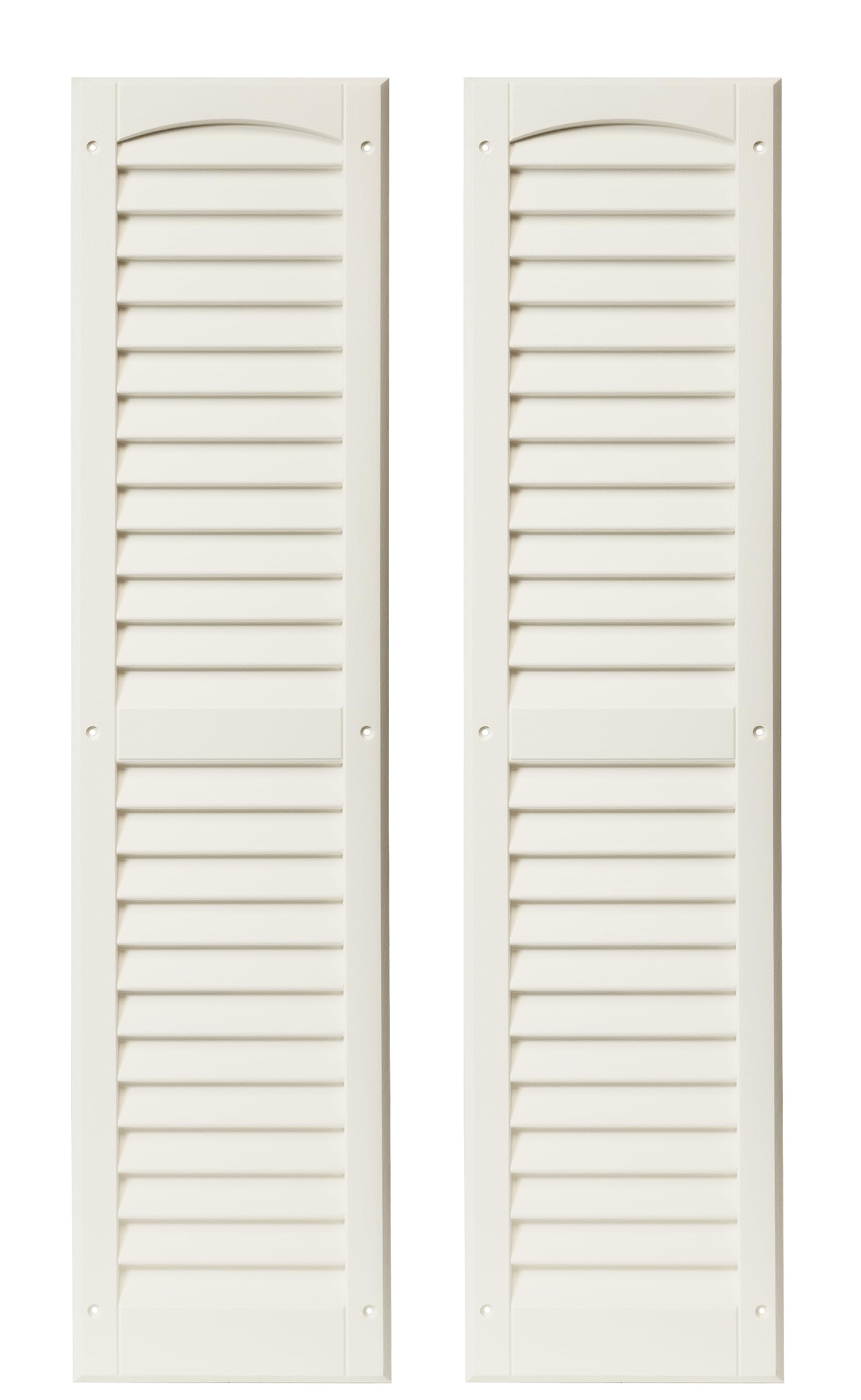 9" x 36" Paintable Louvered Shed Shutters, 1 Pair