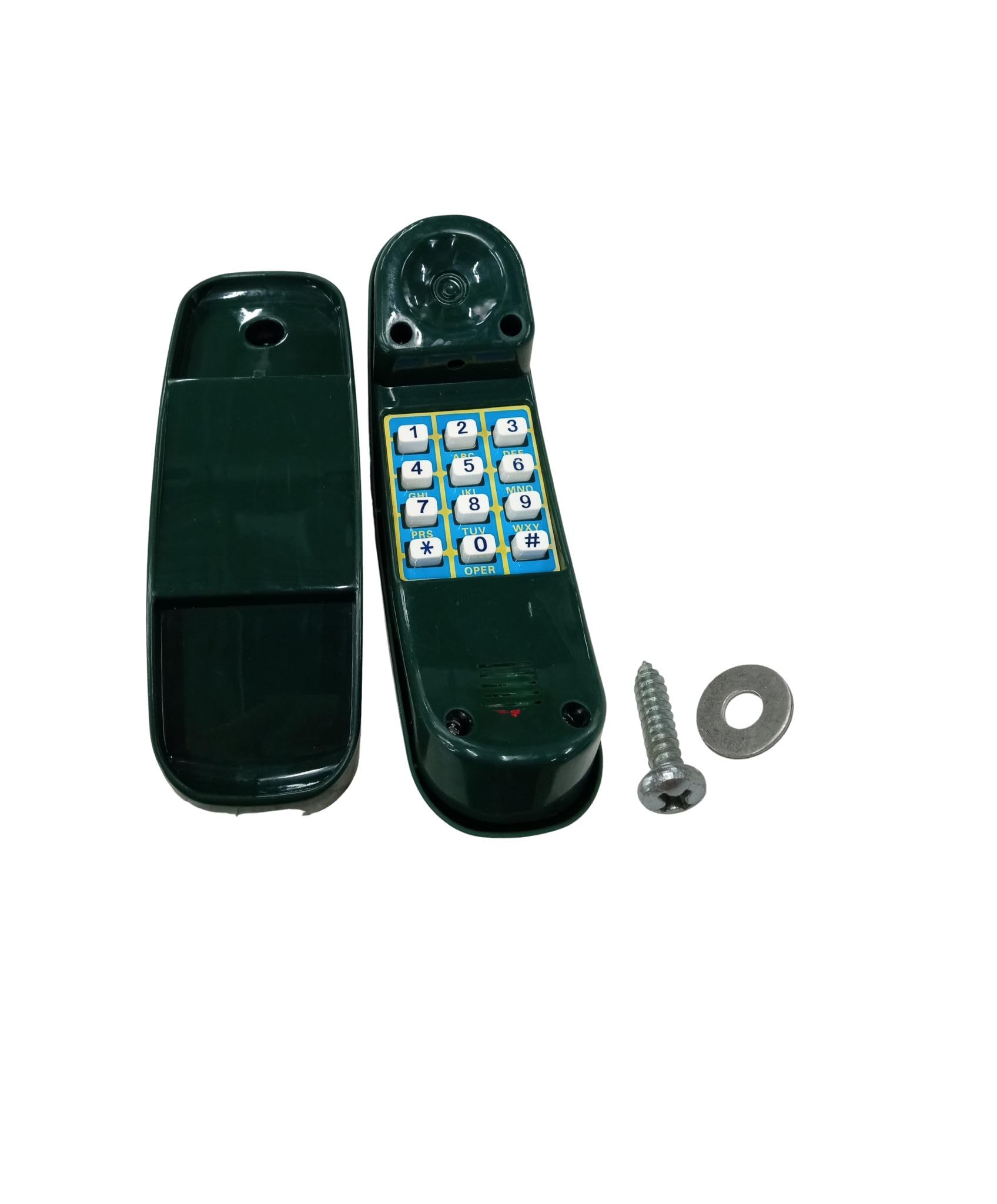 Playset Phone with Music | Portable Green Kids Telephone for Outdoor Playsets