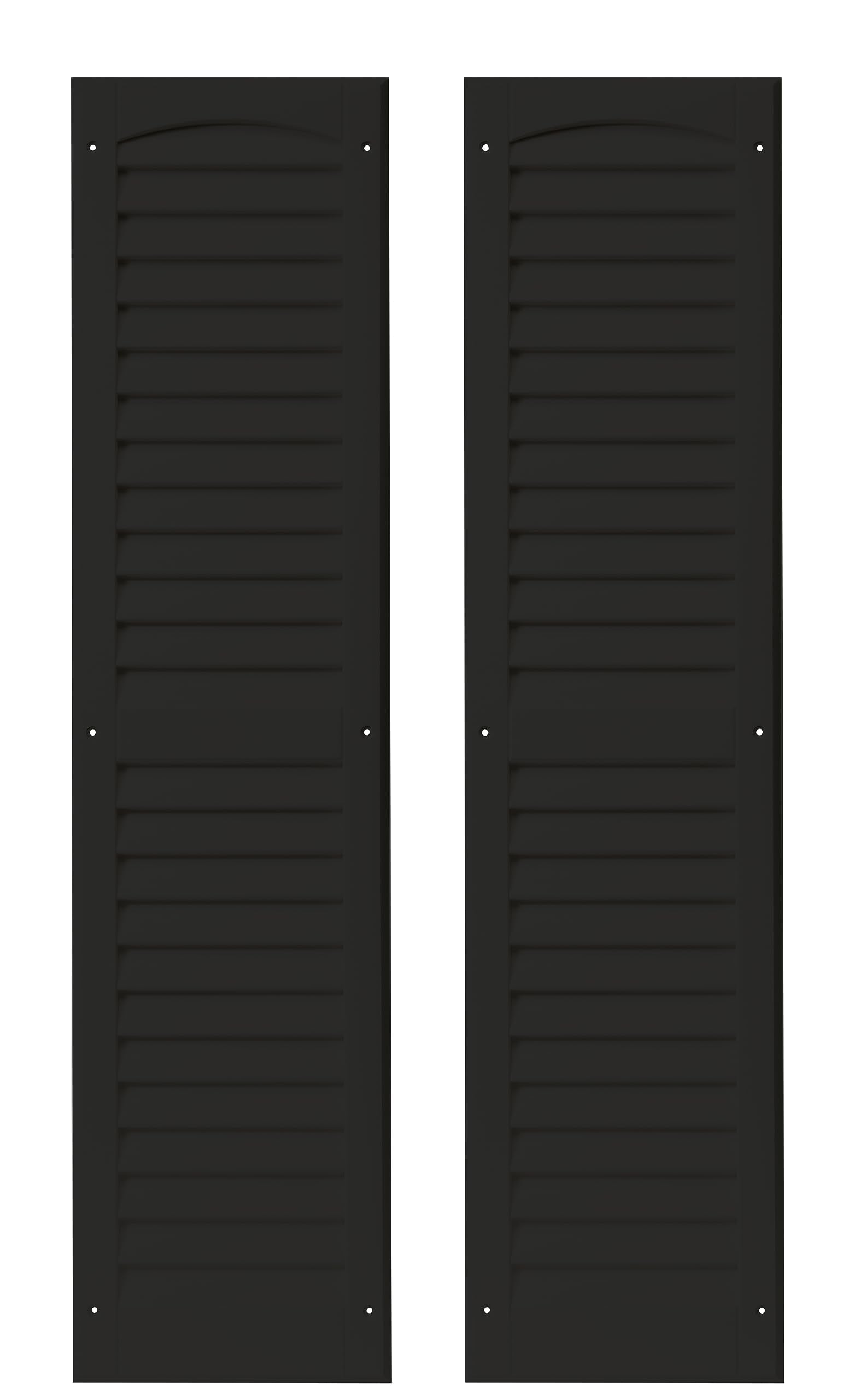 9" x 36" Louvered Shed Shutters, 1 Pair